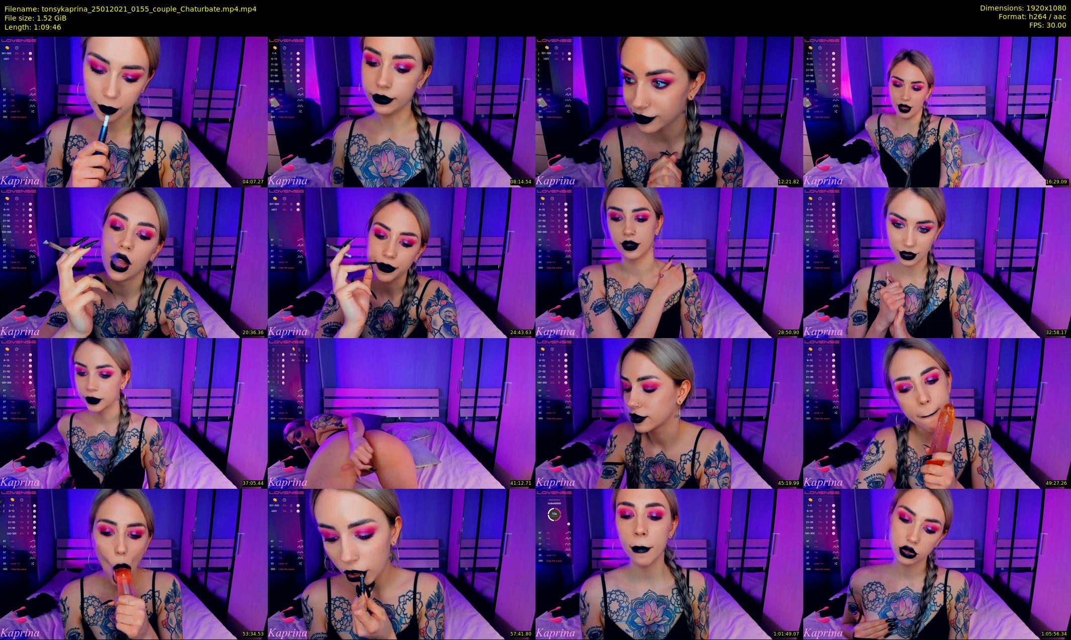 tonsykaprina — 70 minute Chaturbate couple cam show recording, 1080p, Jan 25, 2021