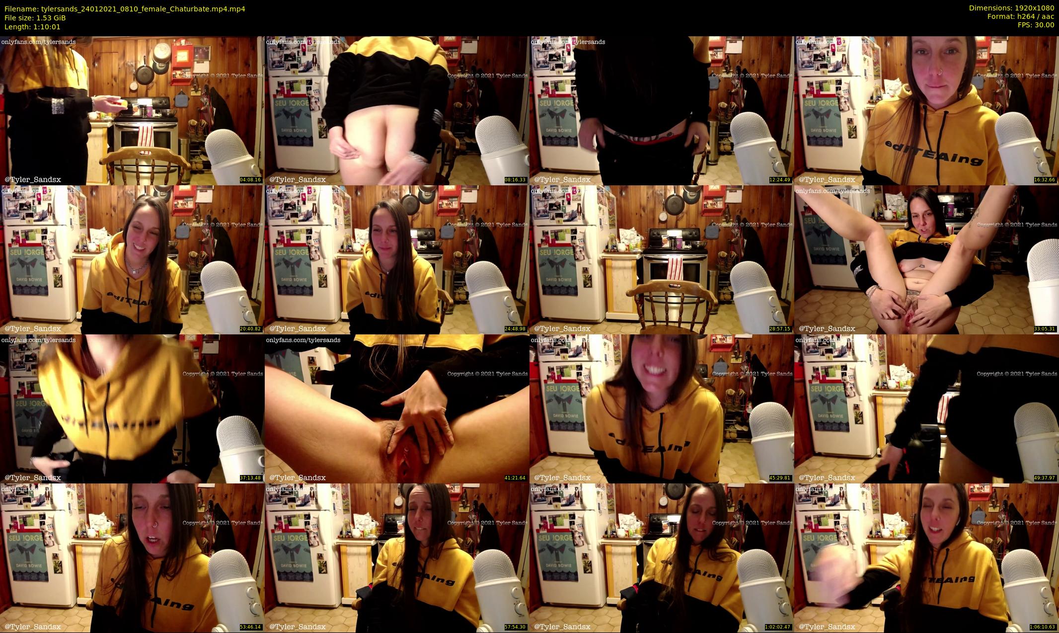 tylersands — 71 minute Chaturbate female cam show recording, 1080p, Jan 24, 2021