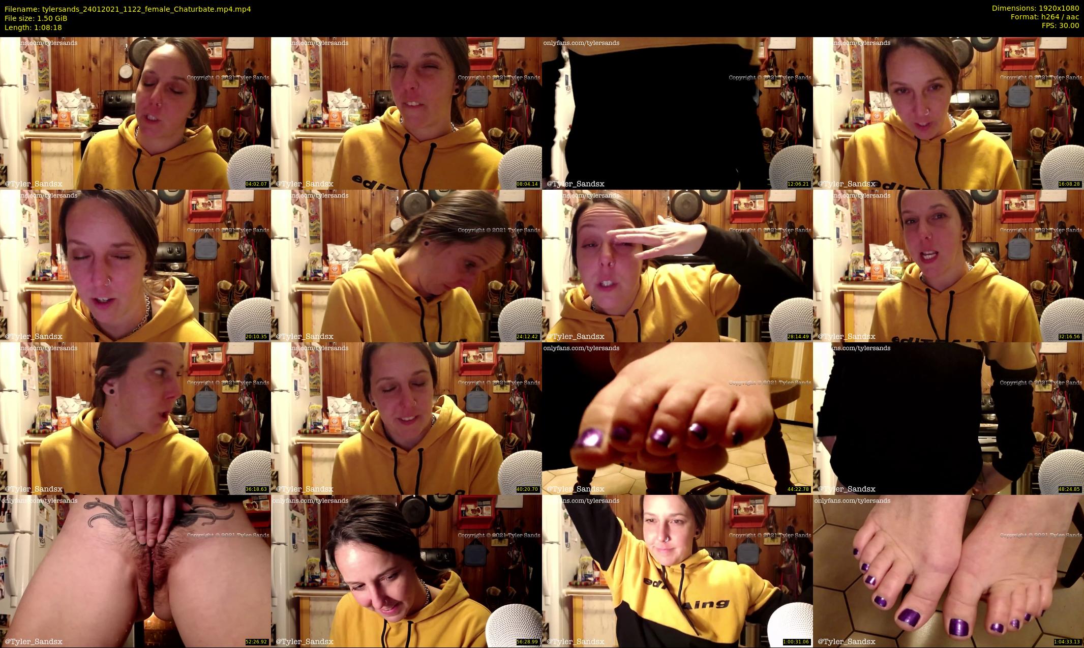 tylersands — 69 minute Chaturbate female cam show recording, 1080p, Jan 24, 2021