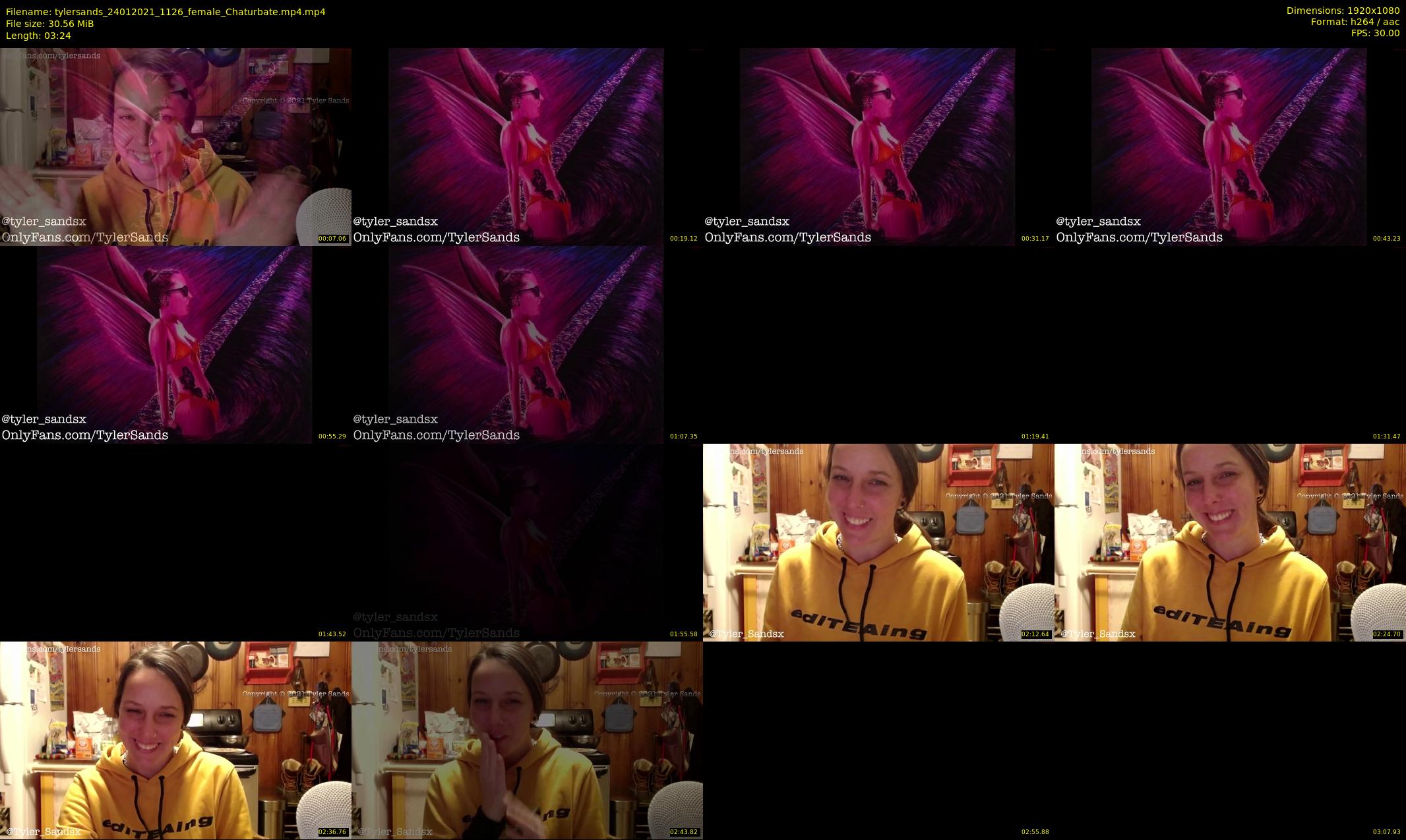 tylersands — 4 minute Chaturbate female cam show recording, 1080p, Jan 24, 2021