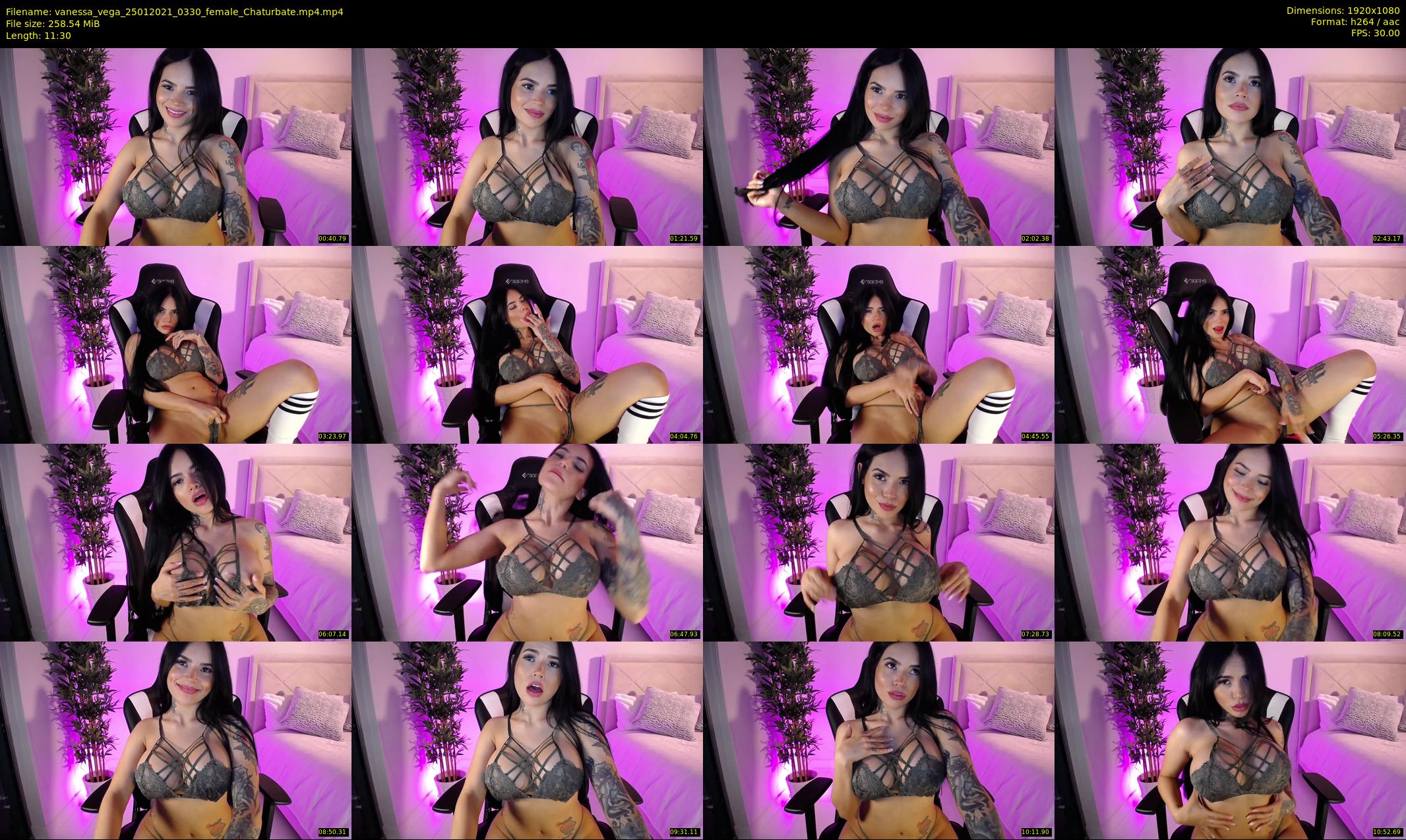 vanessa_vega — 12 minute Chaturbate female cam show recording, 1080p, Jan 25, 2021
