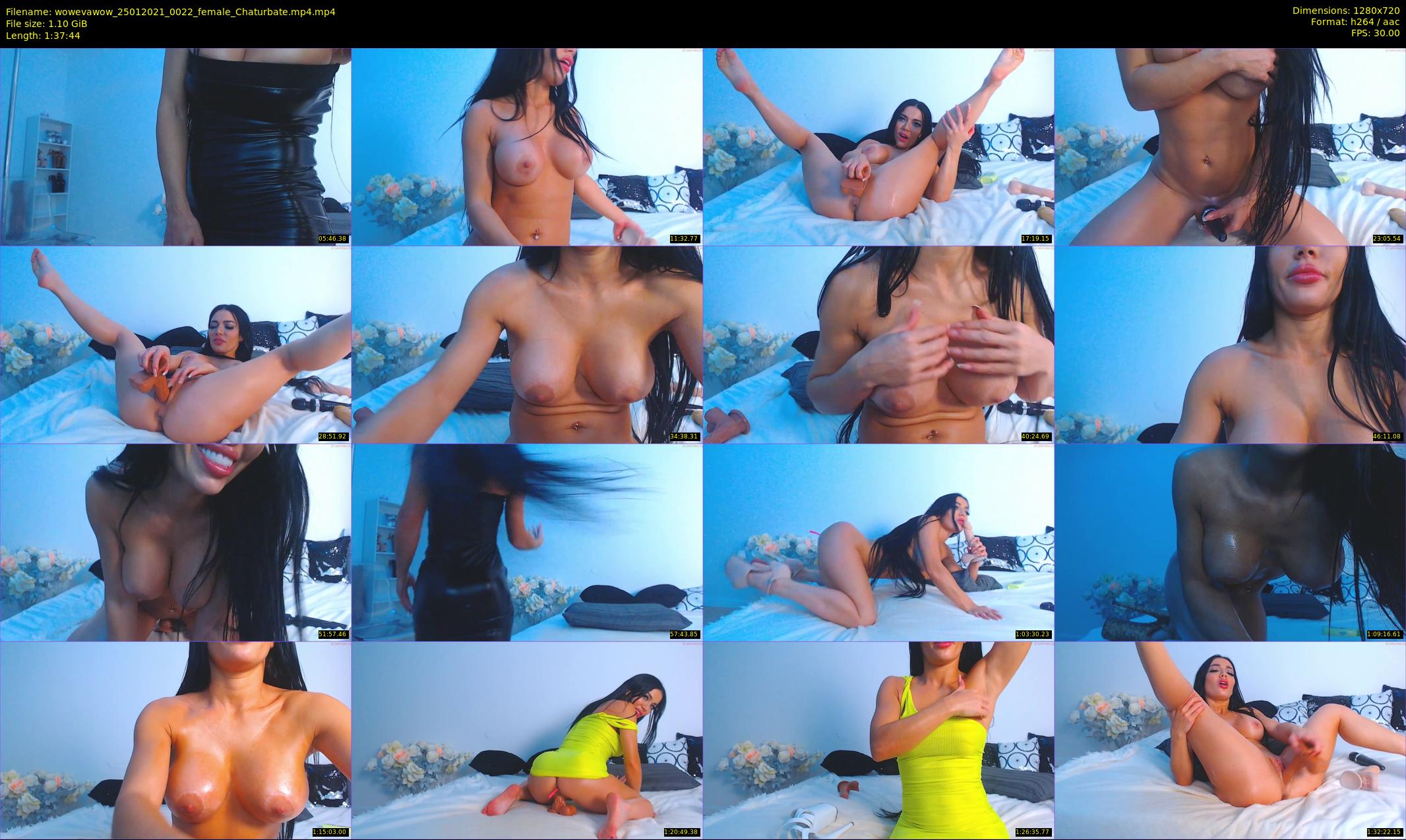 wowevawow — 98 minute Chaturbate female cam show recording, 720p, Jan 25, 2021