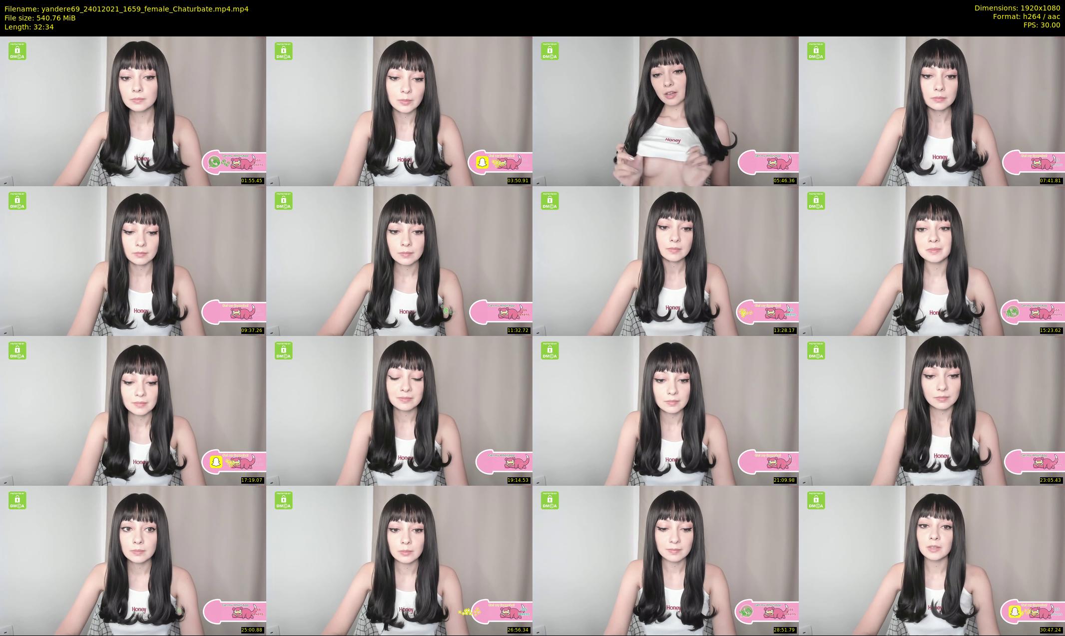 yandere69 — 33 minute Chaturbate female cam show recording, 1080p, Jan 24, 2021