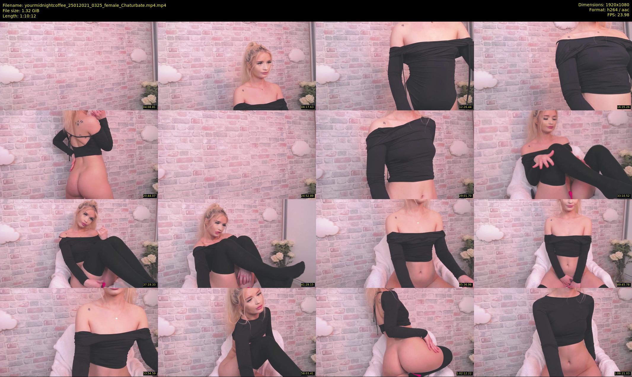 yourmidnightcoffee — 71 minute Chaturbate female cam show recording, 1080p, Jan 25, 2021