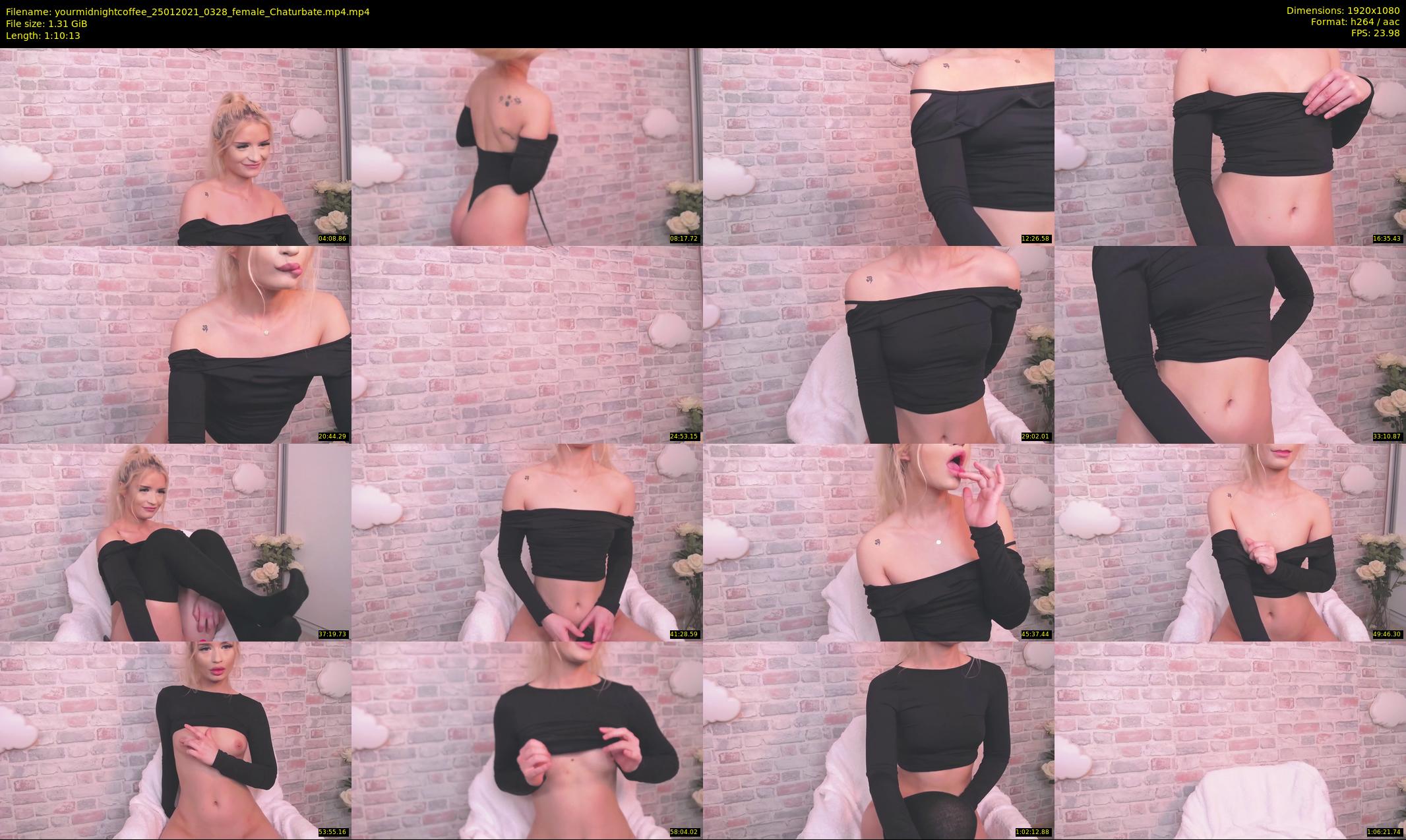 yourmidnightcoffee — 71 minute Chaturbate female cam show recording, 1080p, Jan 25, 2021
