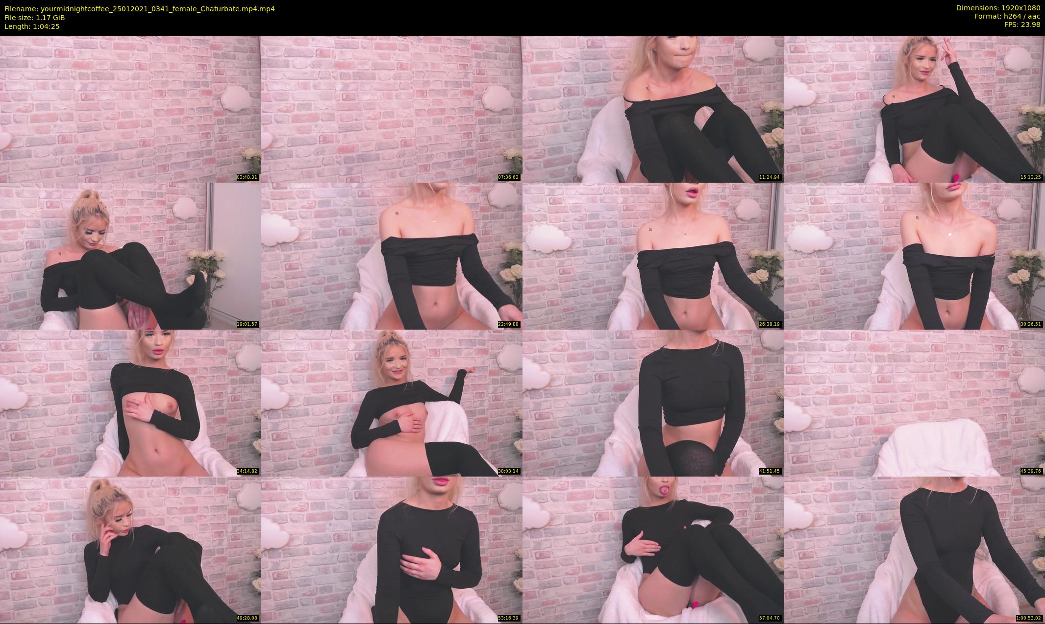 yourmidnightcoffee — 65 minute Chaturbate female cam show recording, 1080p, Jan 25, 2021