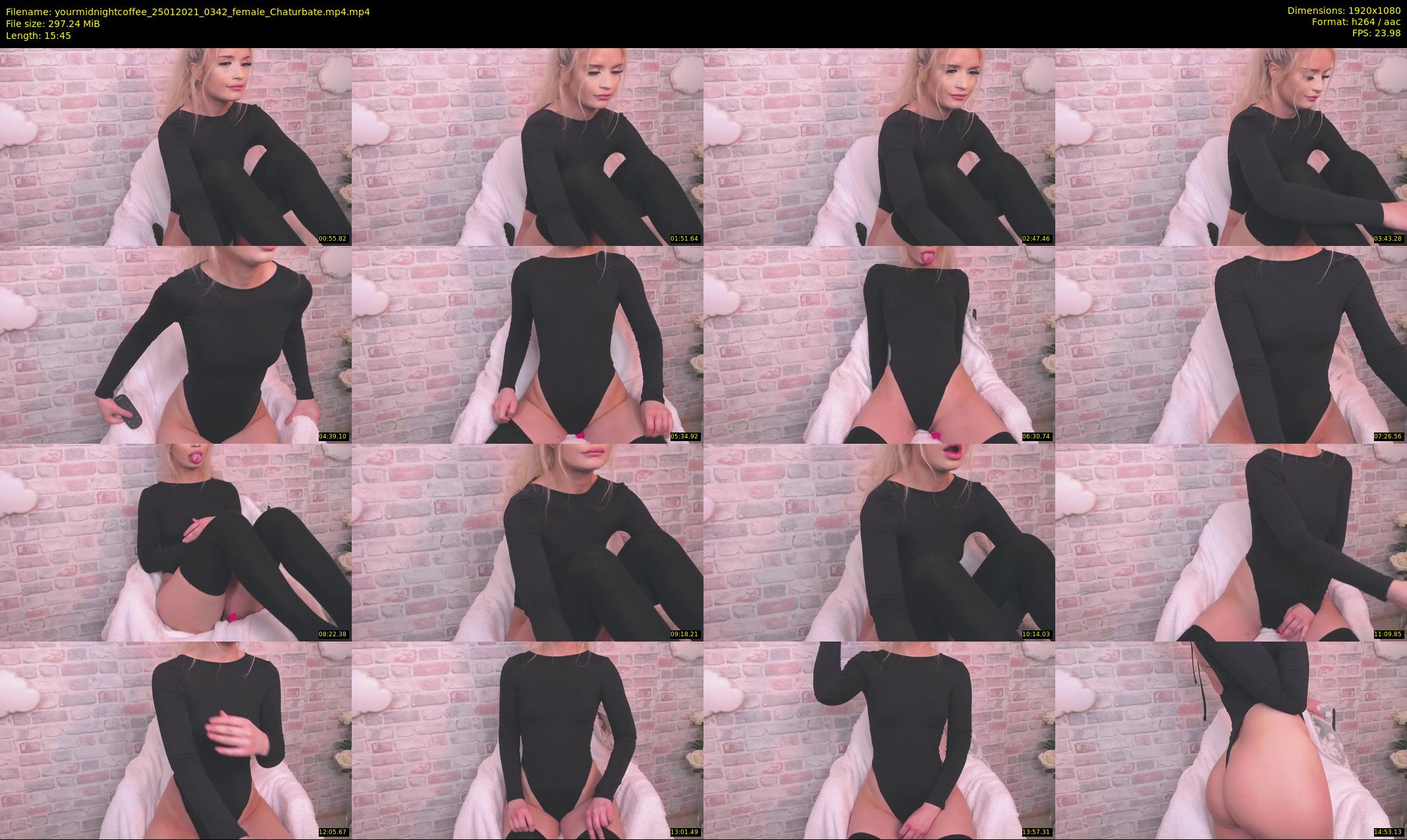 yourmidnightcoffee — 16 minute Chaturbate female cam show recording, 1080p, Jan 25, 2021