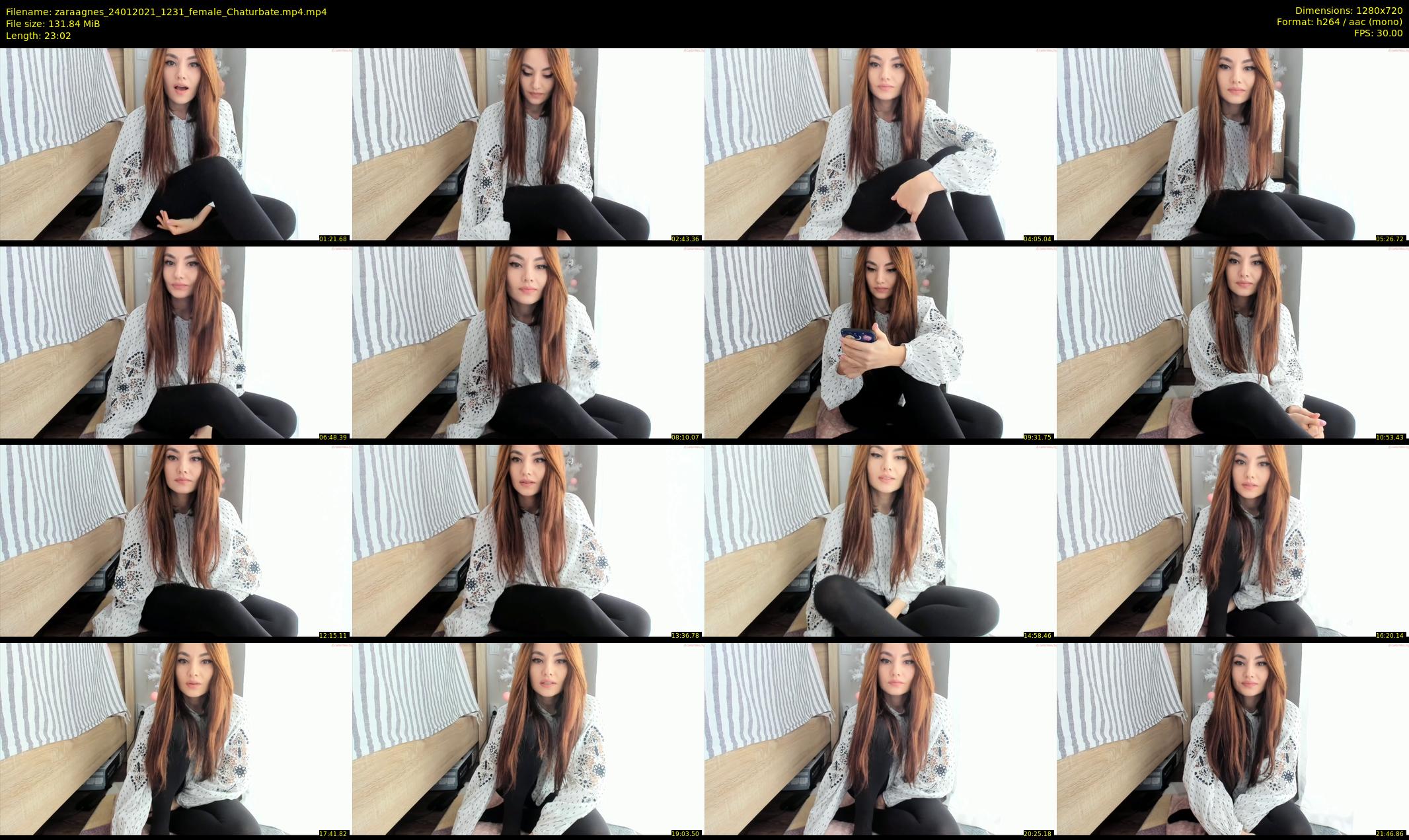 zaraagnes — 24 minute Chaturbate female cam show recording, 720p, Jan 24, 2021