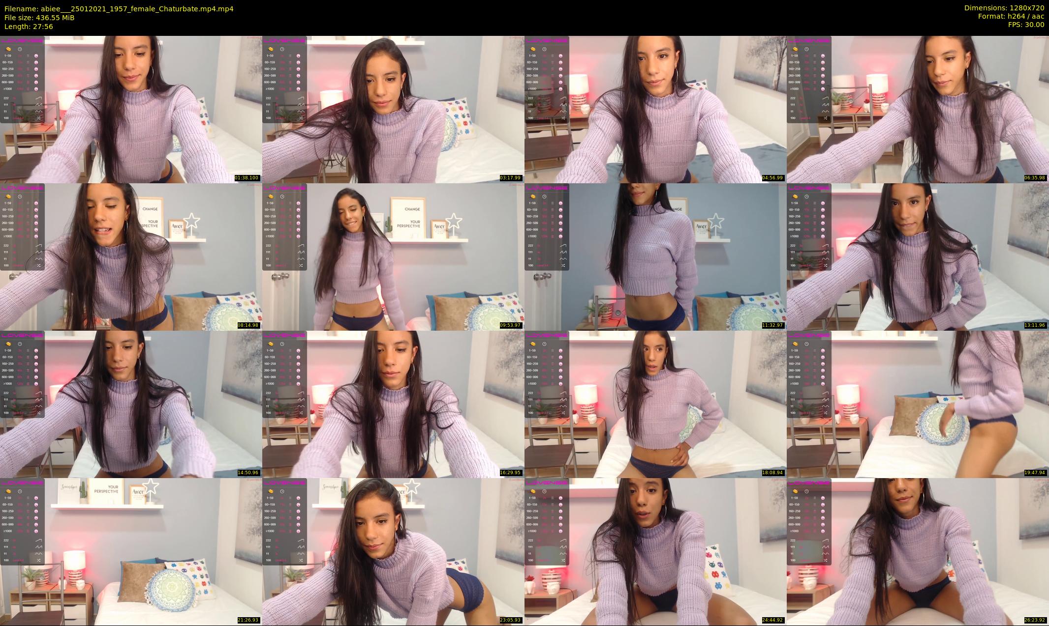 abiee__ — 28 minute Chaturbate female cam show recording, 720p, Jan 25, 2021