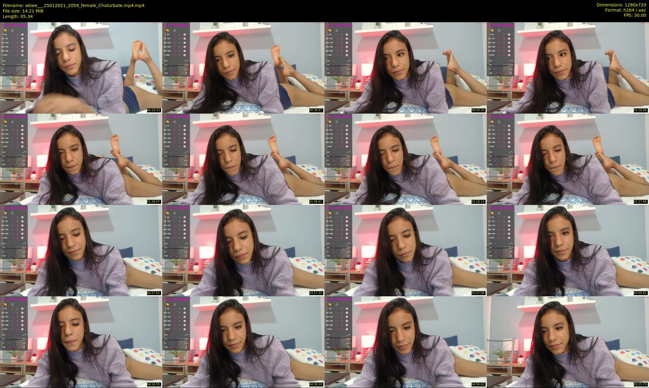 abiee__ — 6 minute Chaturbate female cam show recording, 720p, Jan 25, 2021