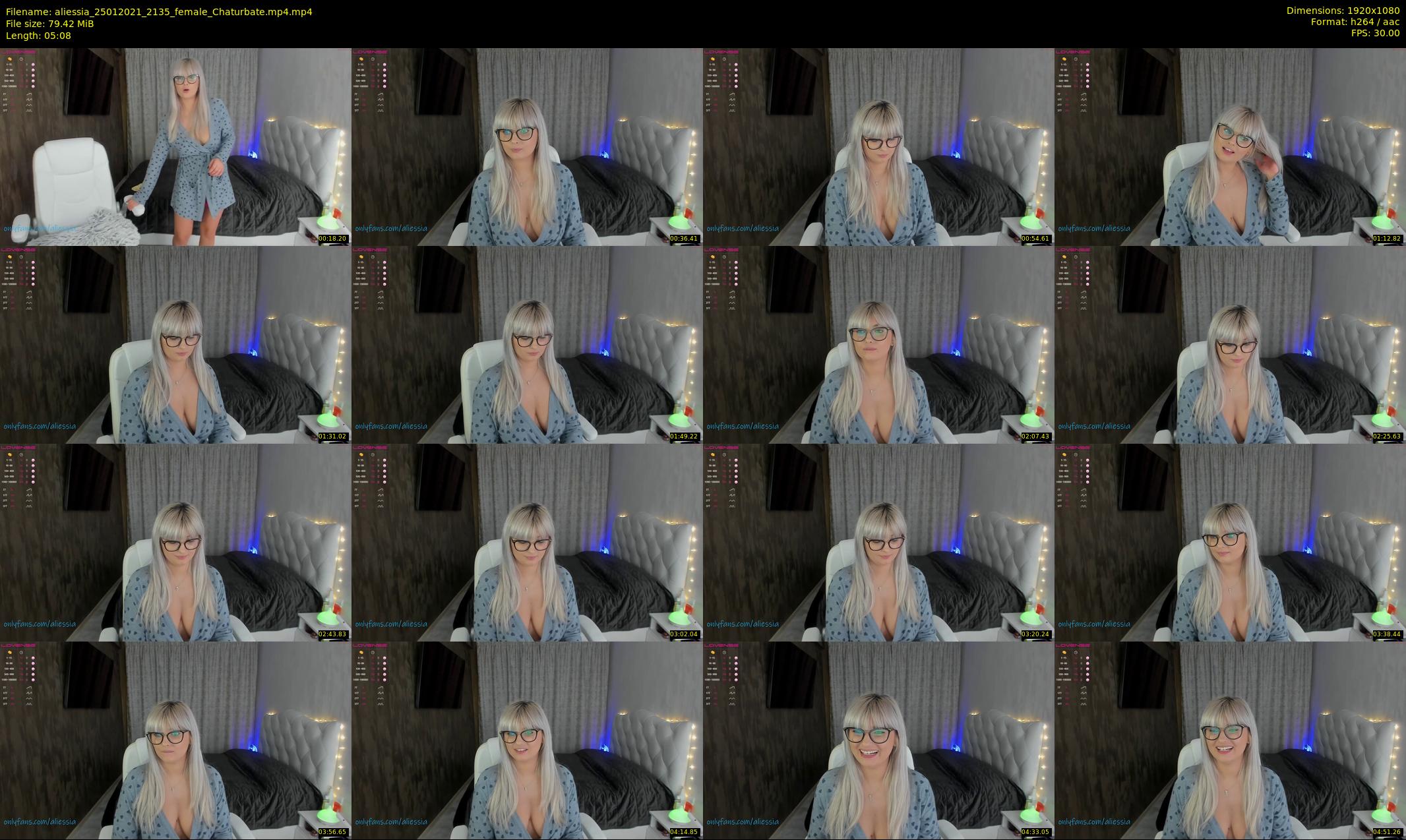 aliessia — 6 minute Chaturbate female cam show recording, 1080p, Jan 25, 2021