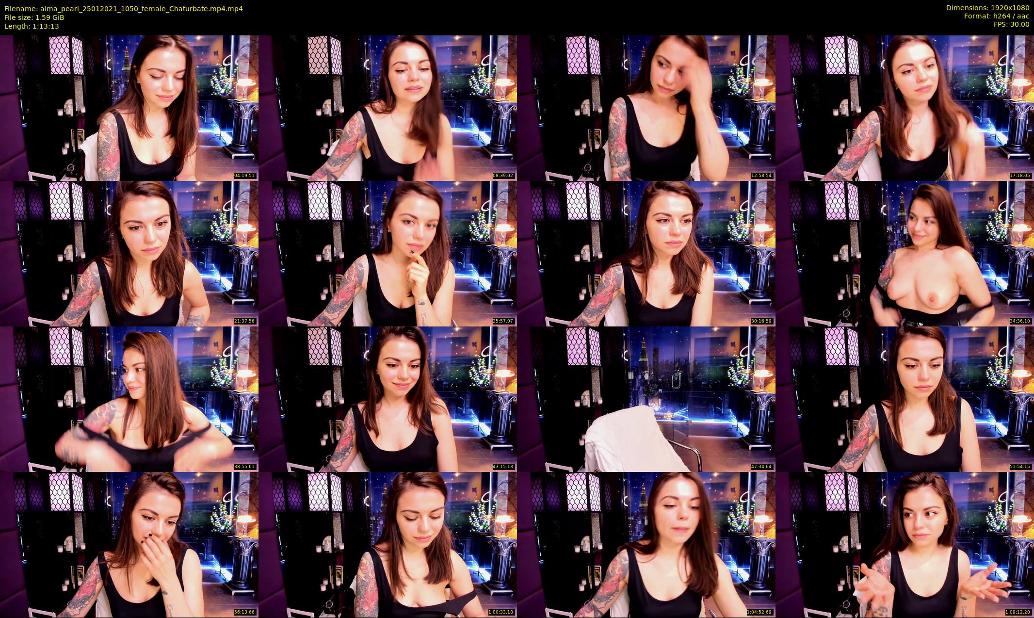 alma_pearl — 74 minute Chaturbate female cam show recording, 1080p, Jan 25, 2021
