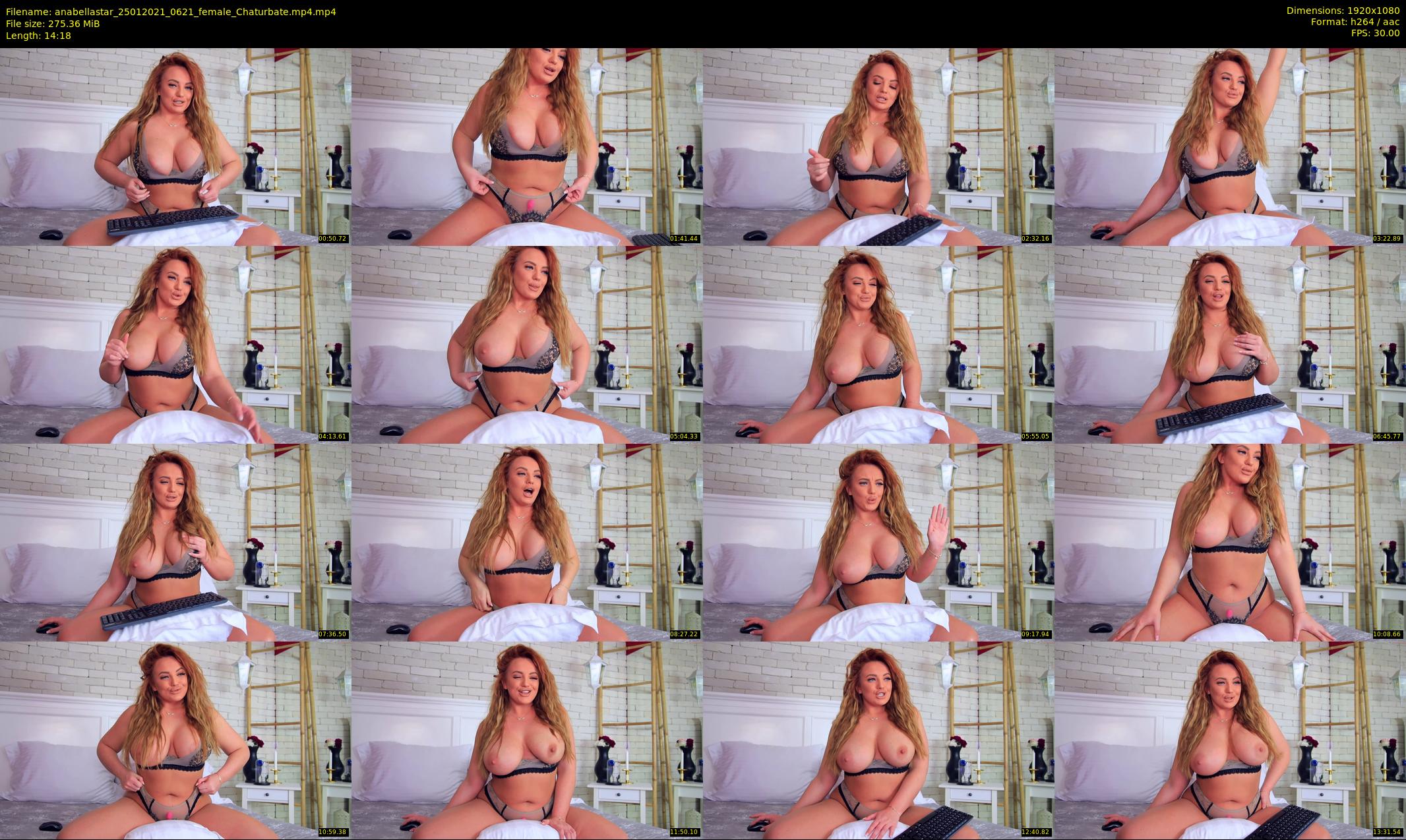 anabellastar — 15 minute Chaturbate female cam show recording, 1080p, Jan 25, 2021
