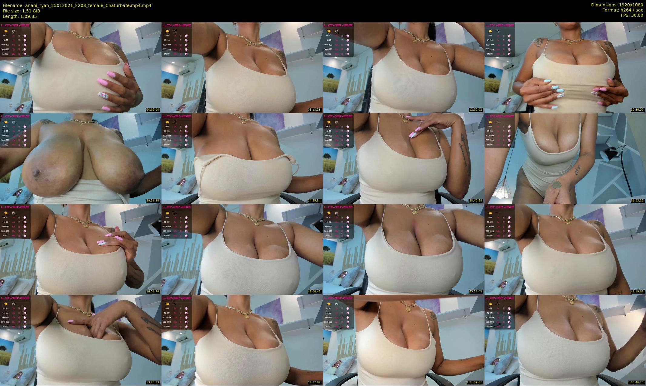 anahi_ryan — 70 minute Chaturbate female cam show recording, 1080p, Jan 25, 2021