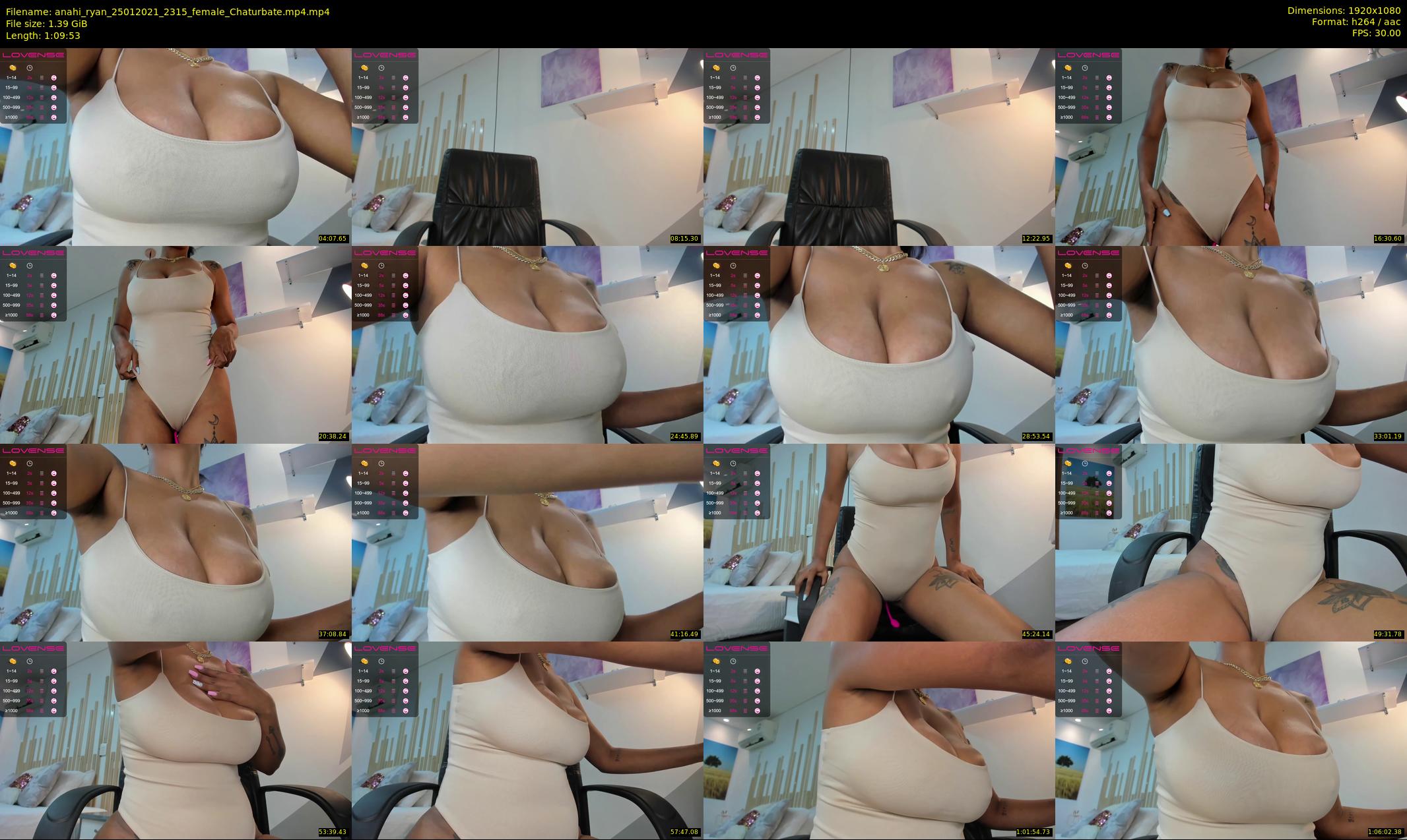 anahi_ryan — 70 minute Chaturbate female cam show recording, 1080p, Jan 25, 2021