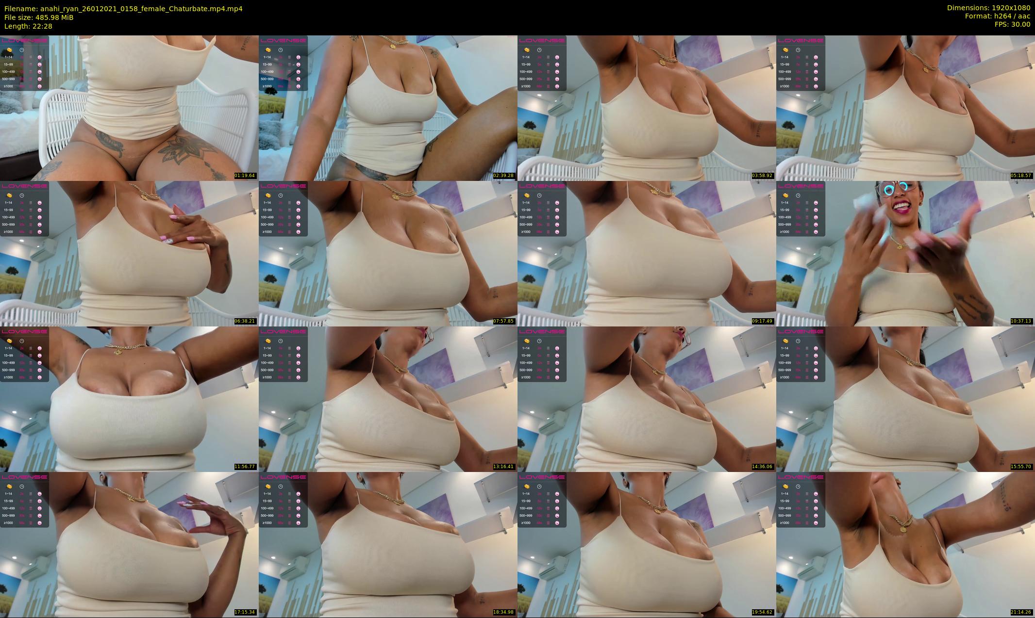 anahi_ryan — 23 minute Chaturbate female cam show recording, 1080p, Jan 26, 2021