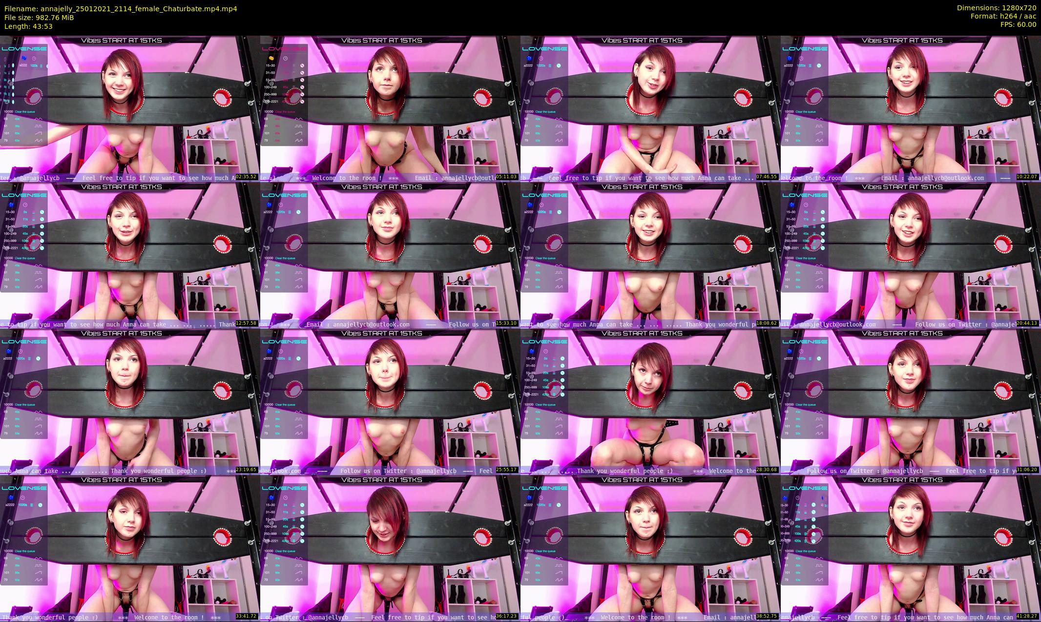 annajelly — 44 minute Chaturbate couple cam show recording, 720p, Jan 25, 2021