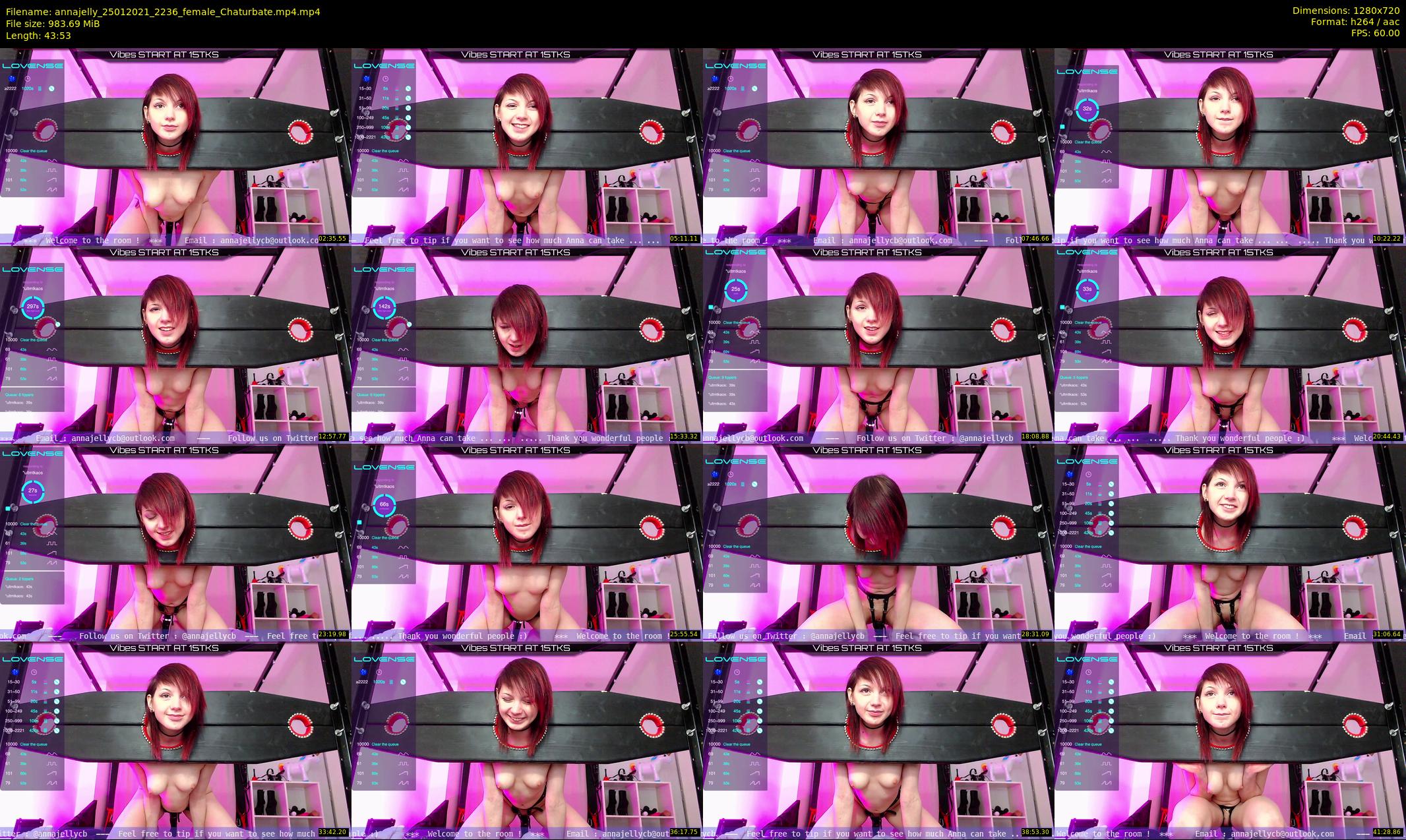annajelly — 44 minute Chaturbate couple cam show recording, 720p, Jan 25, 2021