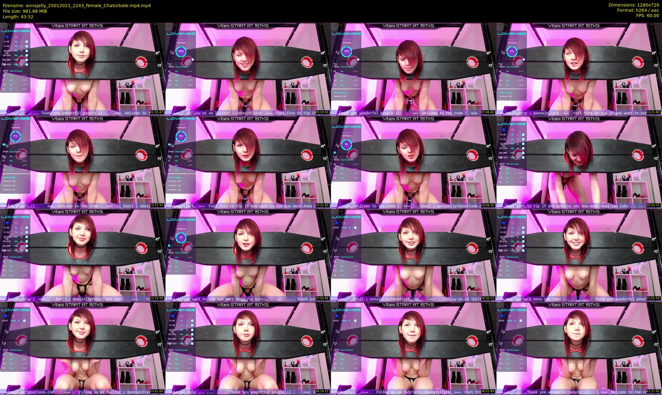 annajelly — 44 minute Chaturbate couple cam show recording, 720p, Jan 25, 2021