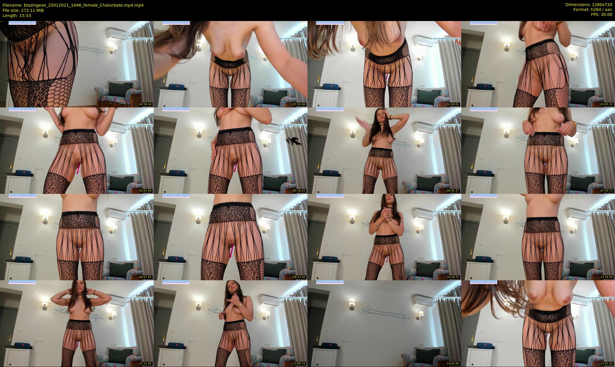 blazingeve — 16 minute Chaturbate female cam show recording, 720p, Jan 25, 2021