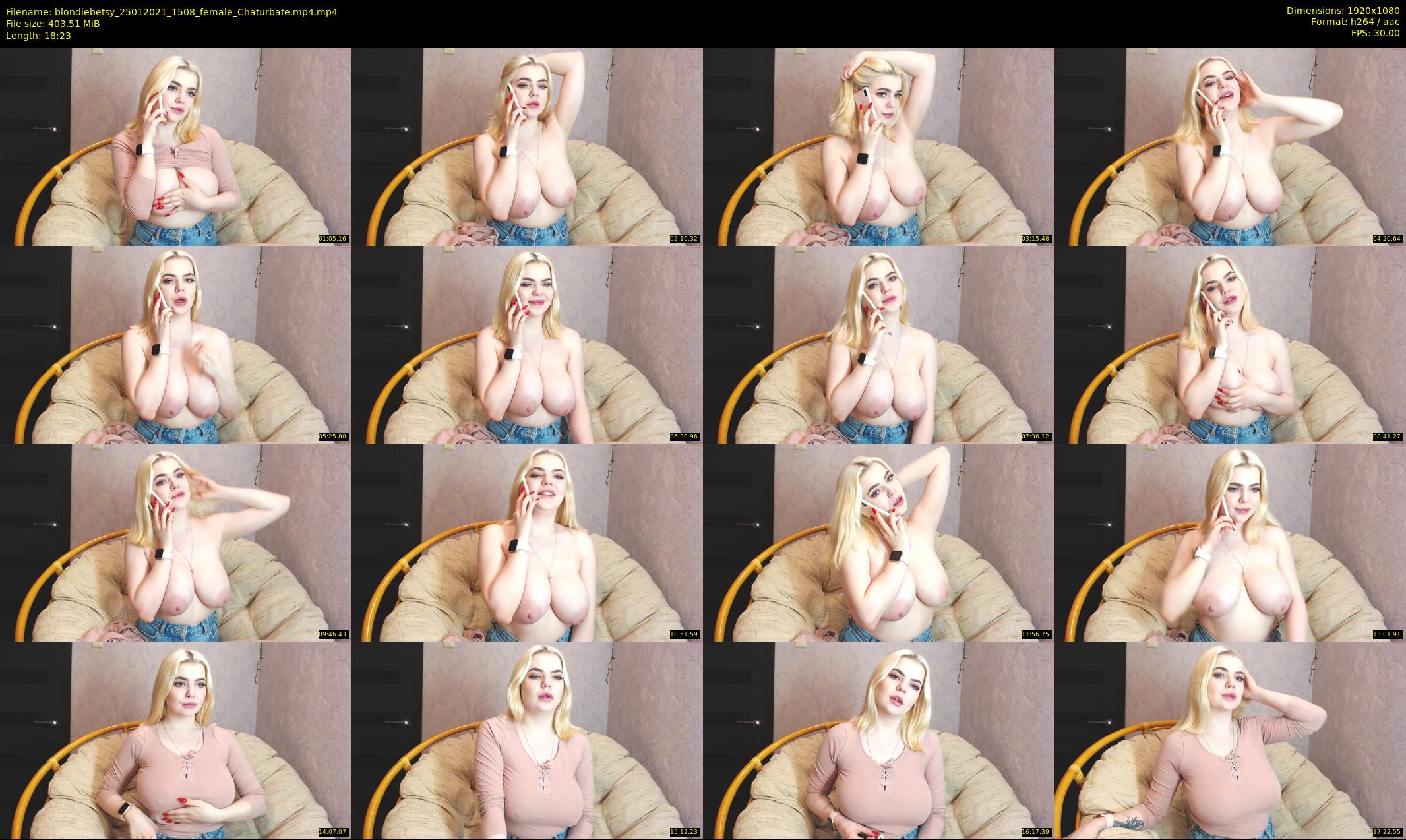 blondiebetsy — 19 minute Chaturbate female cam show recording, 1080p, Jan 25, 2021