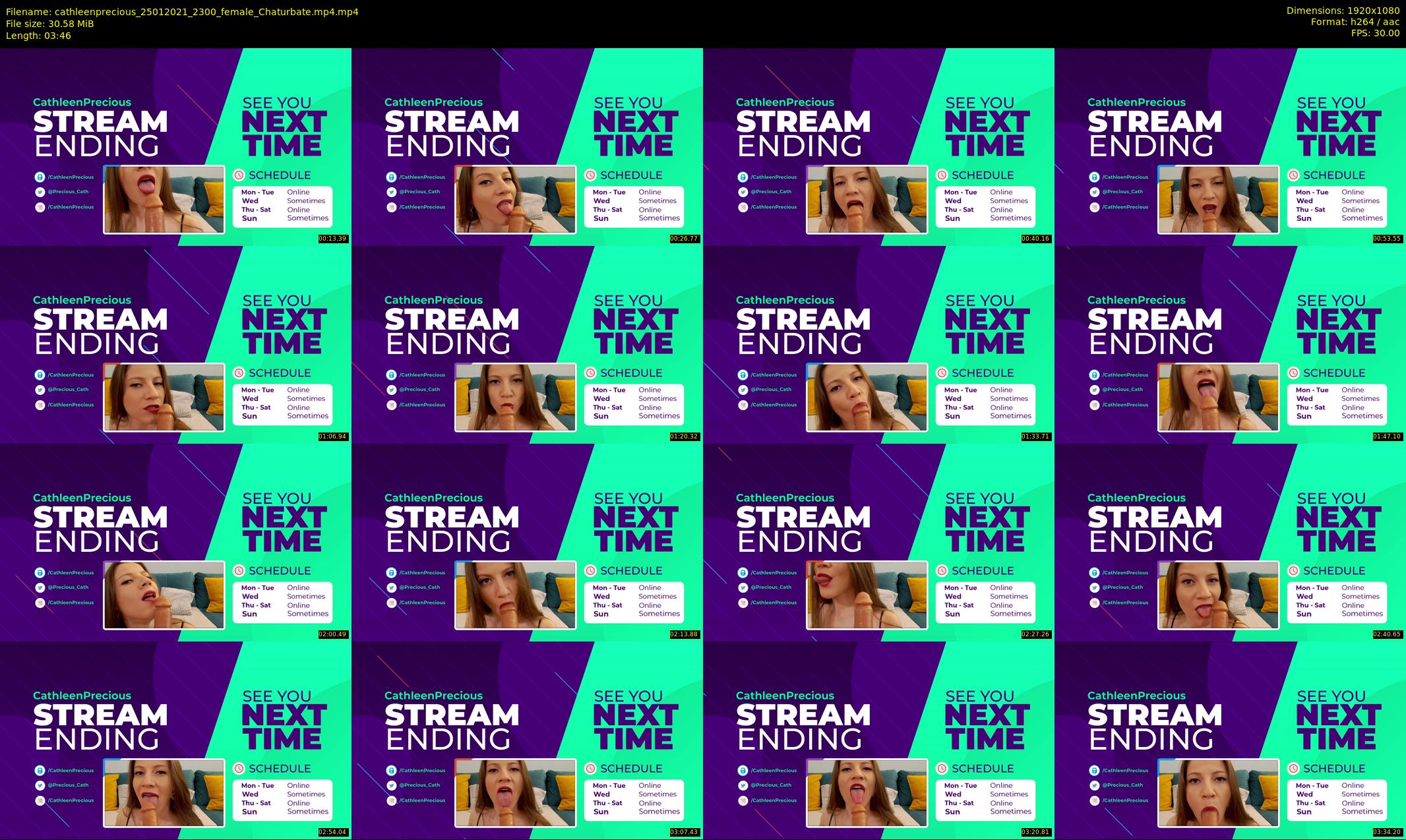 cathleenprecious — 4 minute Chaturbate female cam show recording, 1080p, Jan 25, 2021