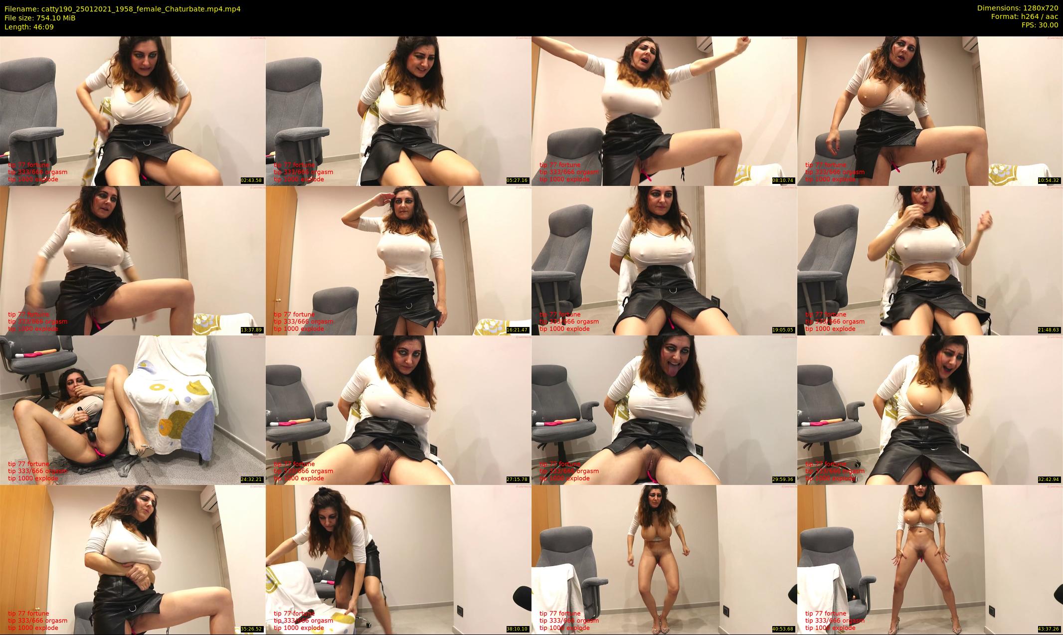 catty190 — 47 minute Chaturbate female cam show recording, 720p, Jan 25, 2021