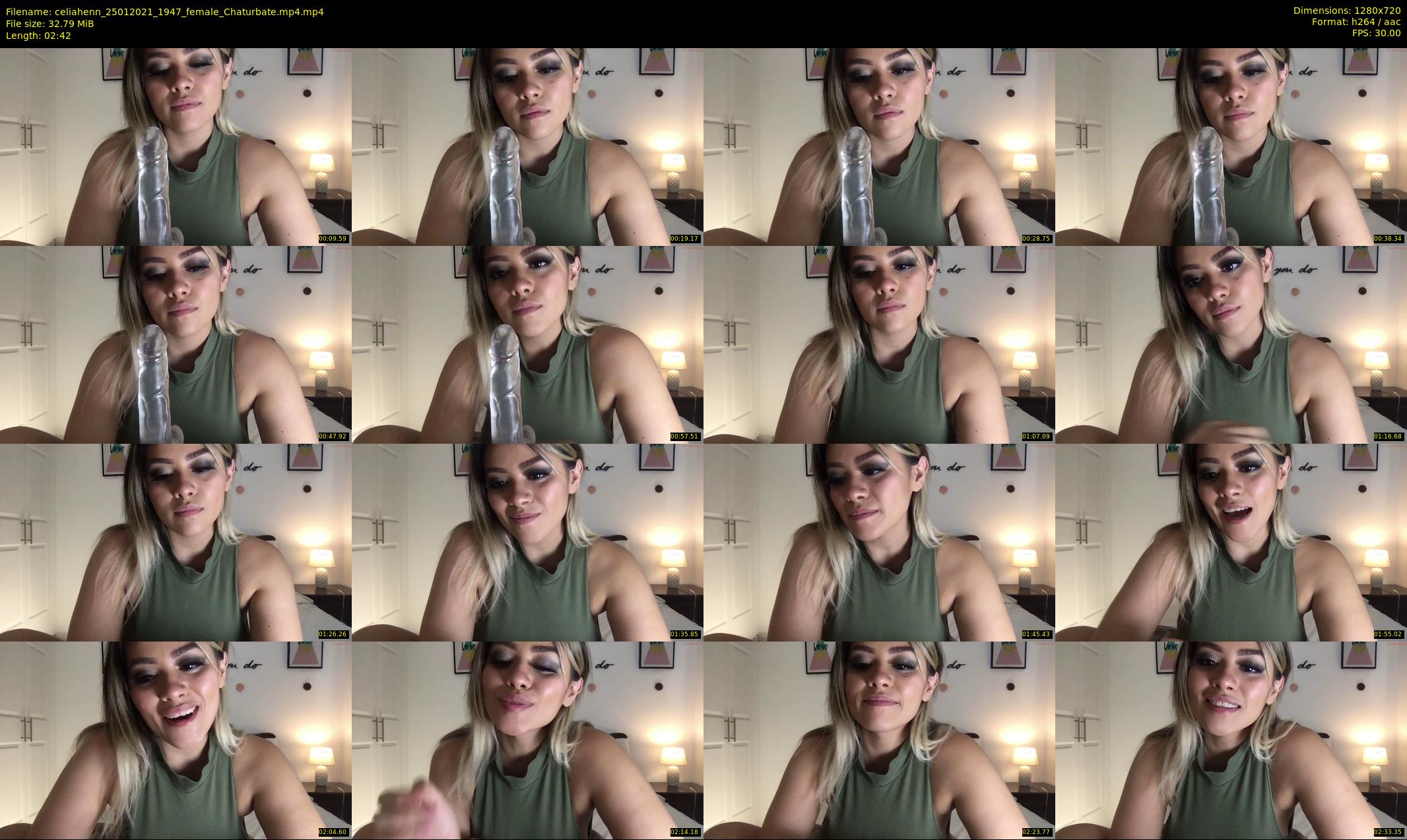 celiahenn — 3 minute Chaturbate female cam show recording, 720p, Jan 25, 2021