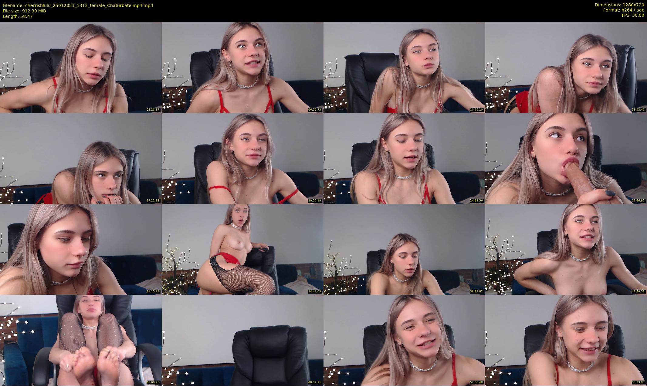 cherrishlulu — 59 minute Chaturbate female cam show recording, 720p, Jan 25, 2021