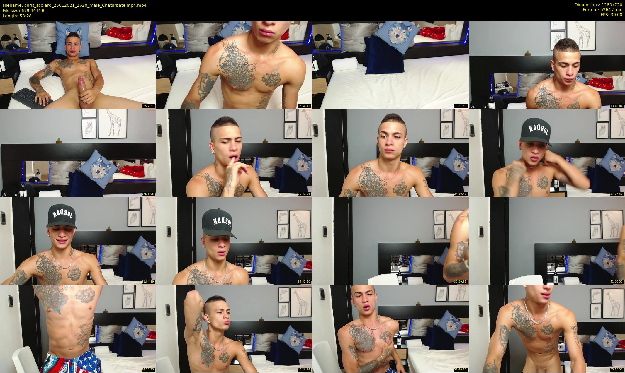 chris_scolaro — 59 minute Chaturbate male cam show recording, 720p, Jan 25, 2021