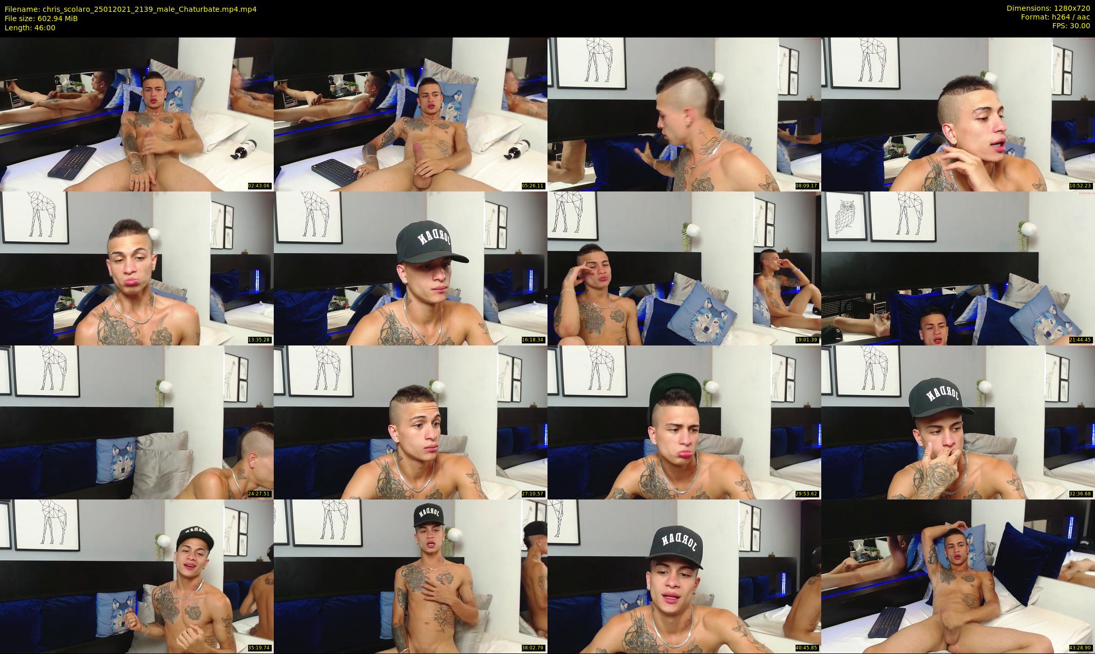 chris_scolaro — 46 minute Chaturbate male cam show recording, 720p, Jan 25, 2021