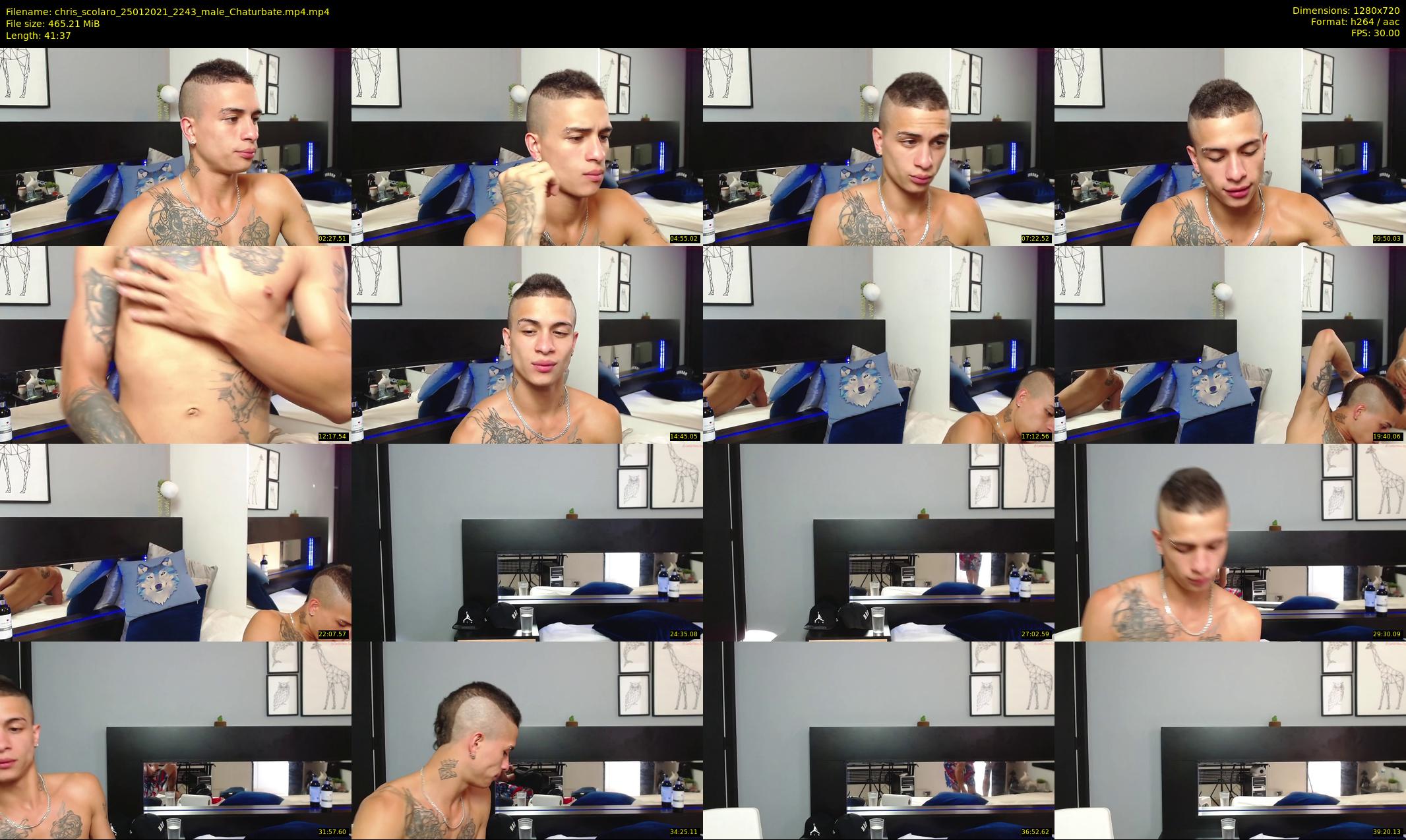 chris_scolaro — 42 minute Chaturbate male cam show recording, 720p, Jan 25, 2021