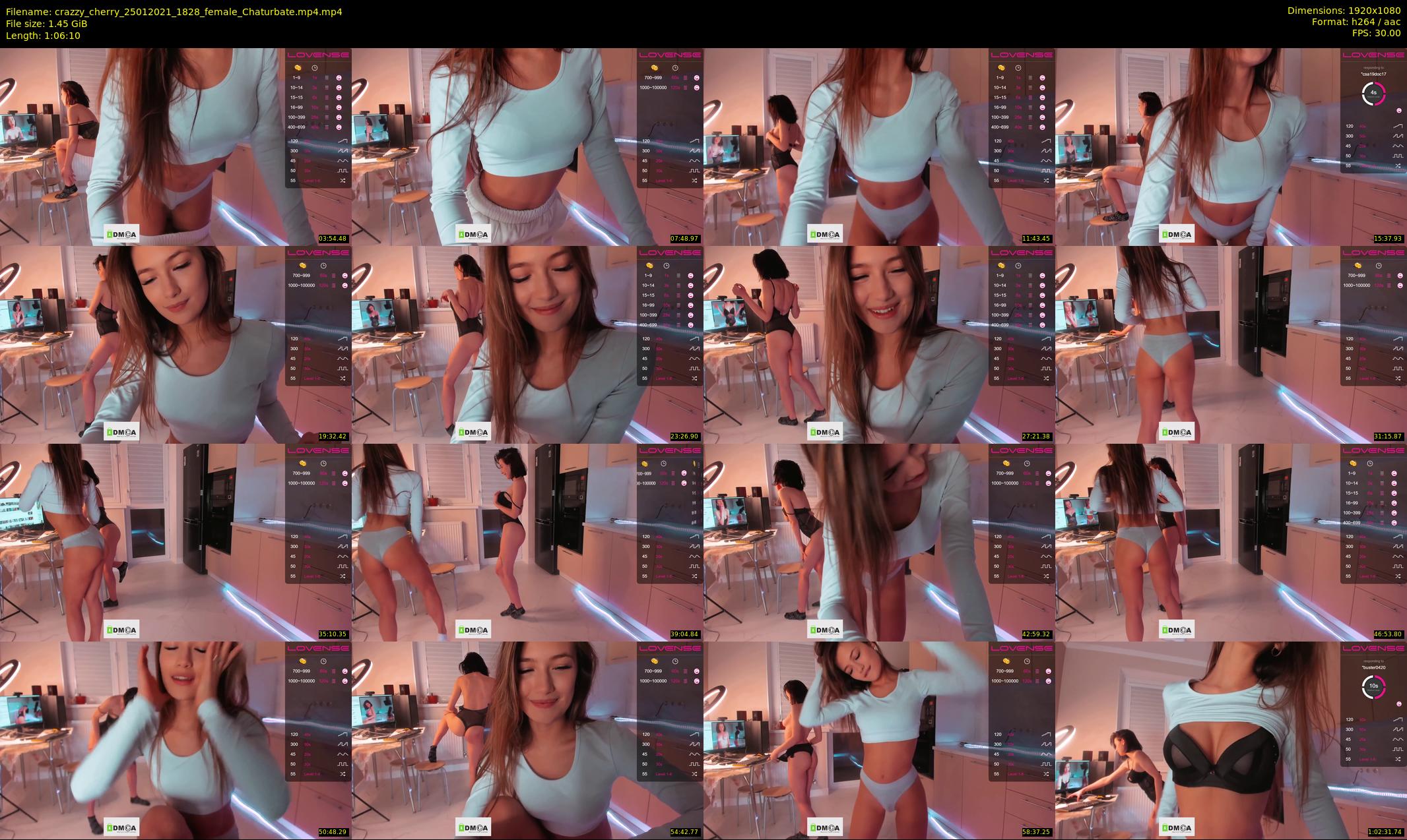 crazzy_cherry — 67 minute Chaturbate female cam show recording, 1080p, Jan 25, 2021