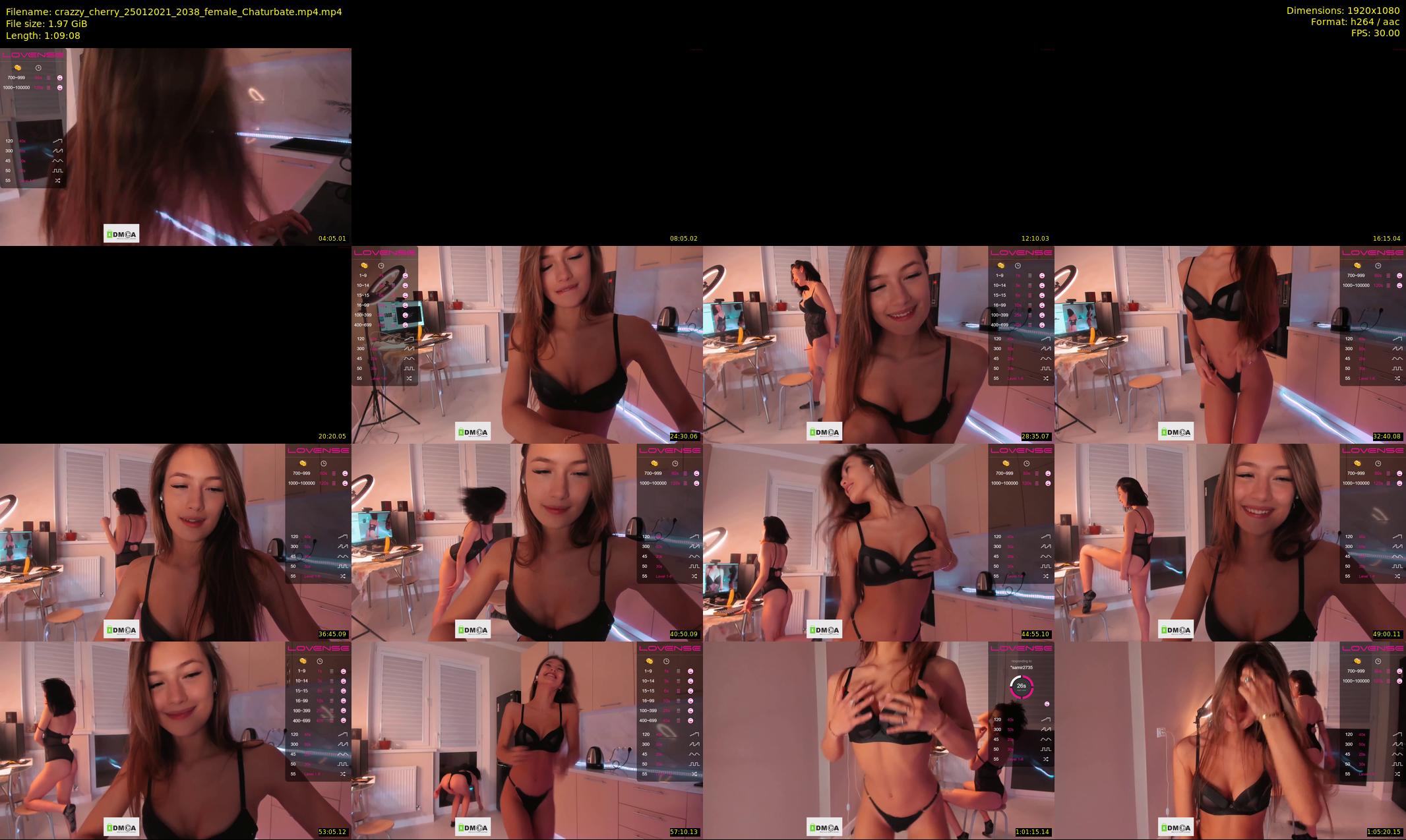 crazzy_cherry — 70 minute Chaturbate female cam show recording, 1080p, Jan 25, 2021