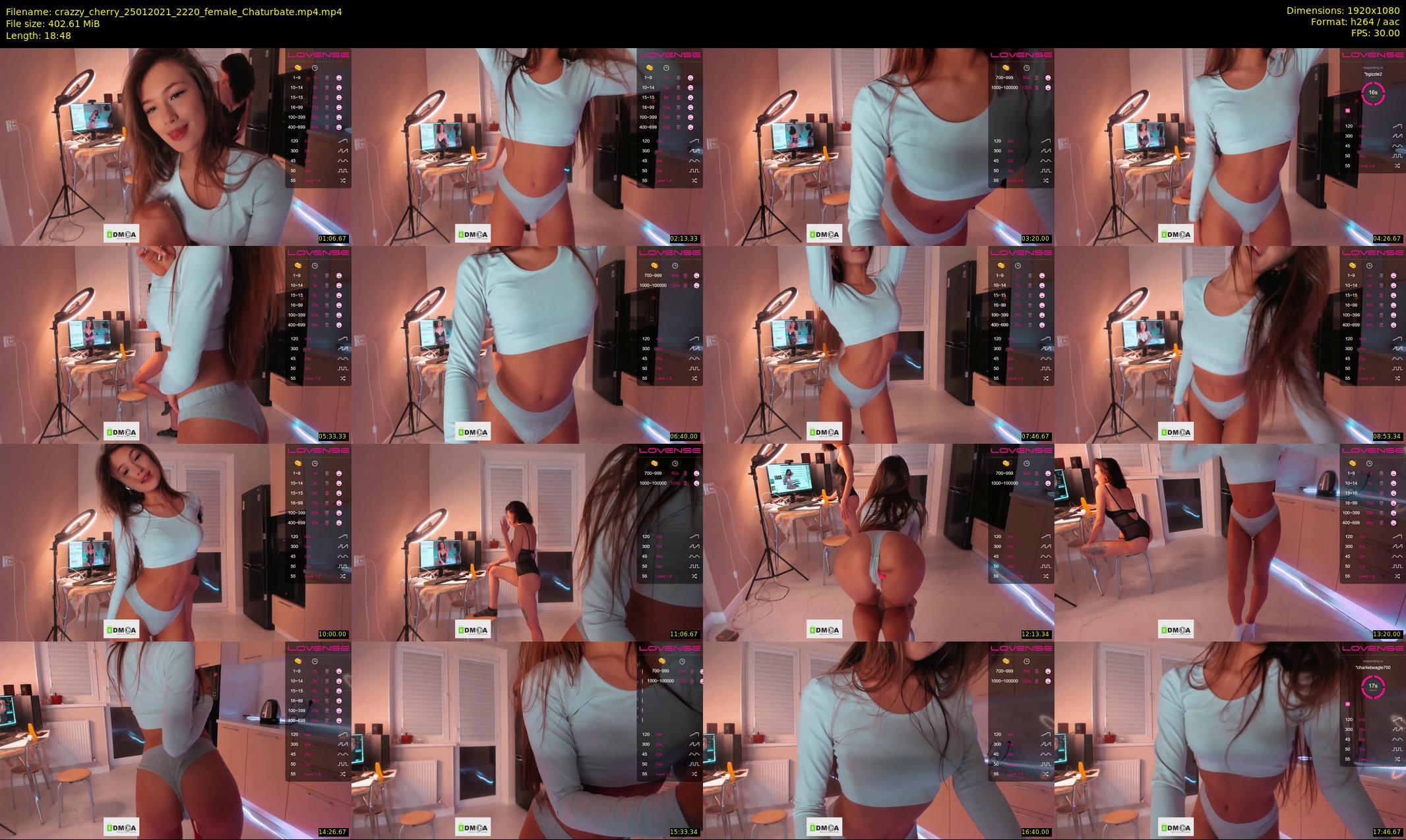 crazzy_cherry — 19 minute Chaturbate female cam show recording, 1080p, Jan 25, 2021