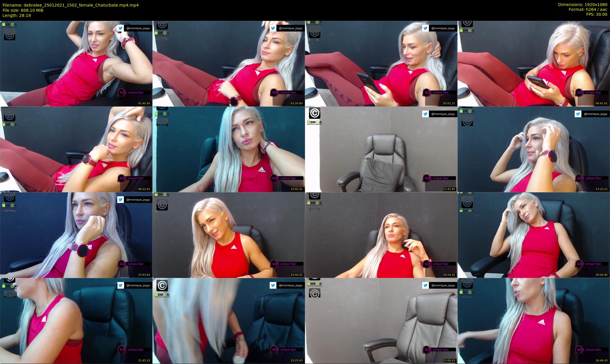 debralee — 29 minute Chaturbate female cam show recording, 1080p, Jan 25, 2021