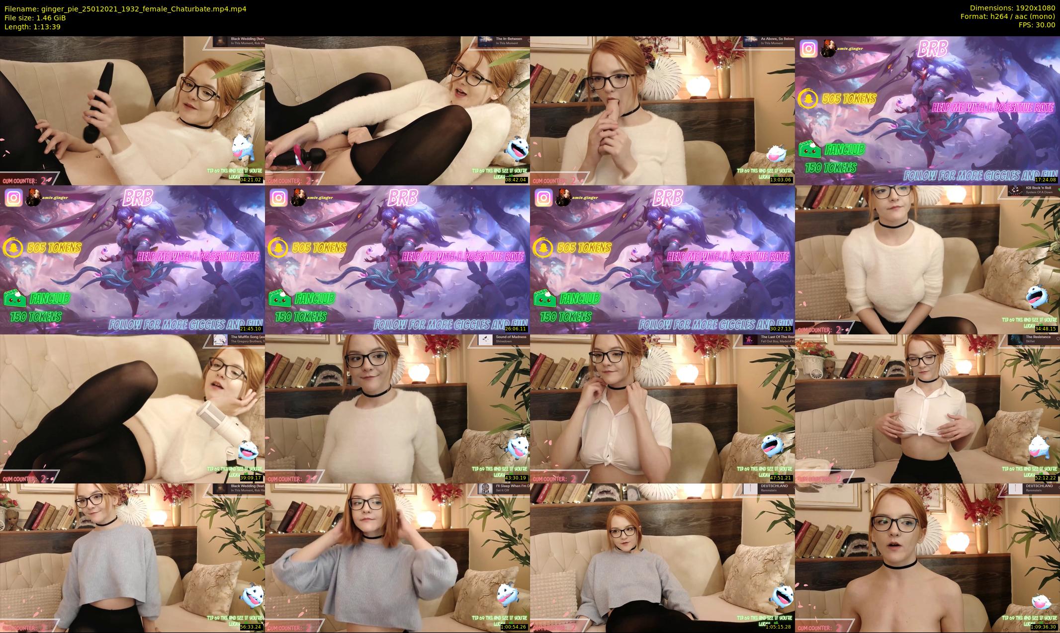 ginger_pie — 74 minute Chaturbate female cam show recording, 1080p, Jan 25, 2021
