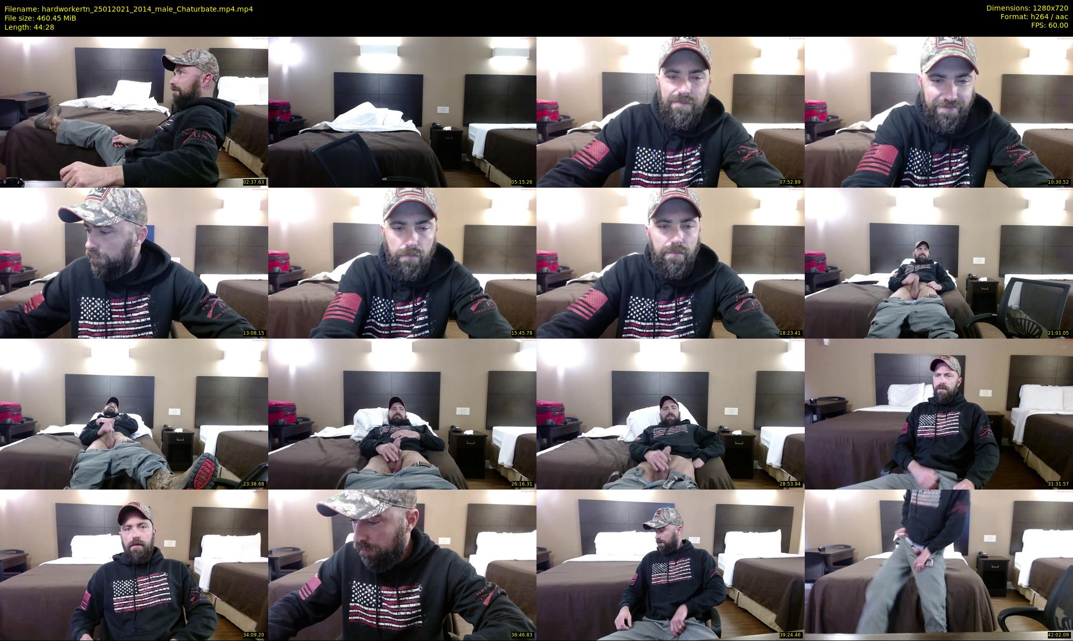 hardworkertn — 45 minute Chaturbate male cam show recording, 720p, Jan 25, 2021