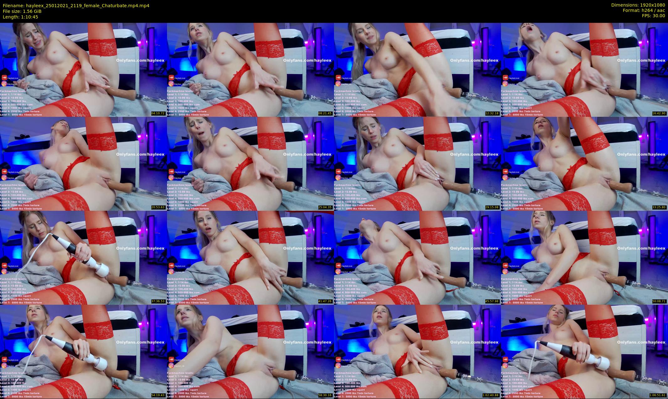 hayleex — 71 minute Chaturbate female cam show recording, 1080p, Jan 25, 2021