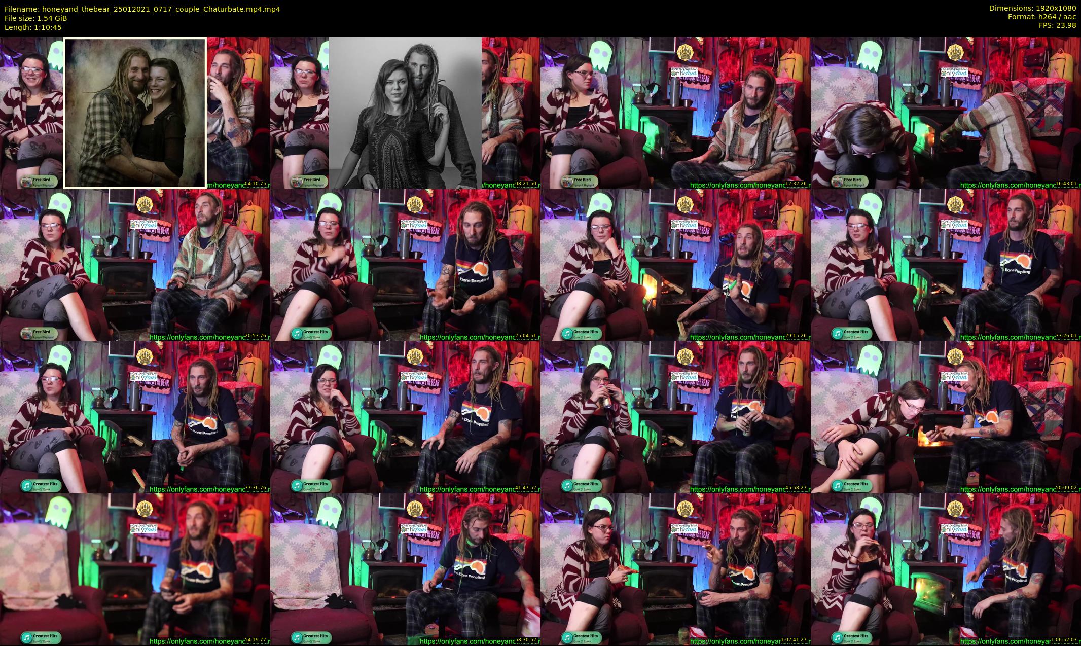 honeyand_thebear — 71 minute Chaturbate couple cam show recording, 1080p, Jan 25, 2021