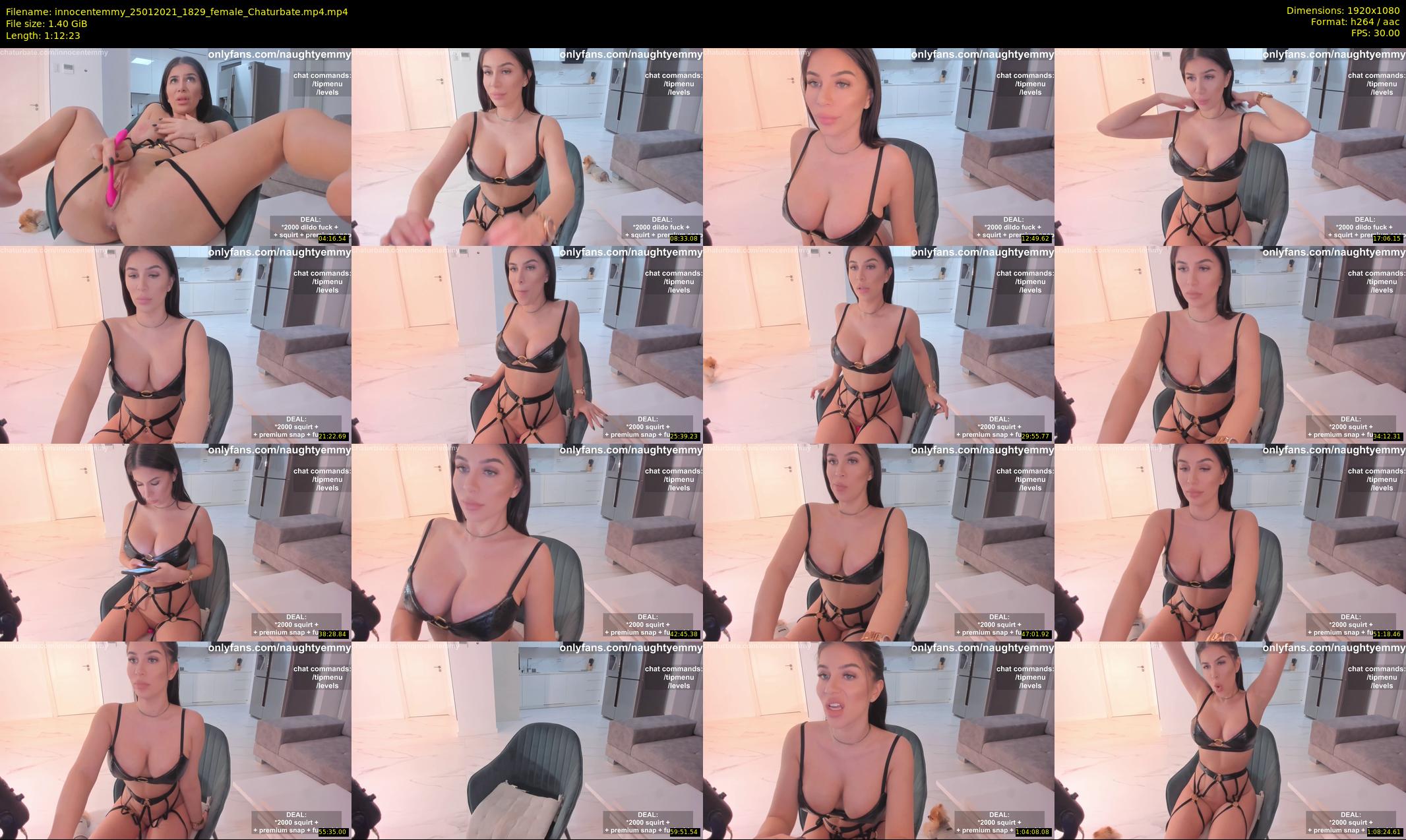 innocentemmy — 73 minute Chaturbate female cam show recording, 1080p, Jan 25, 2021
