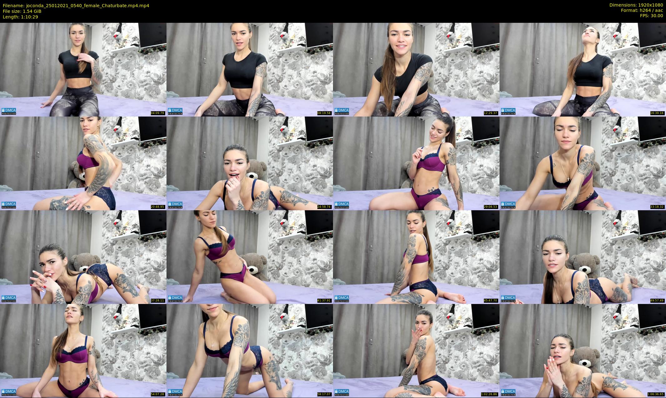 joconda — 71 minute Chaturbate female cam show recording, 1080p, Jan 25, 2021