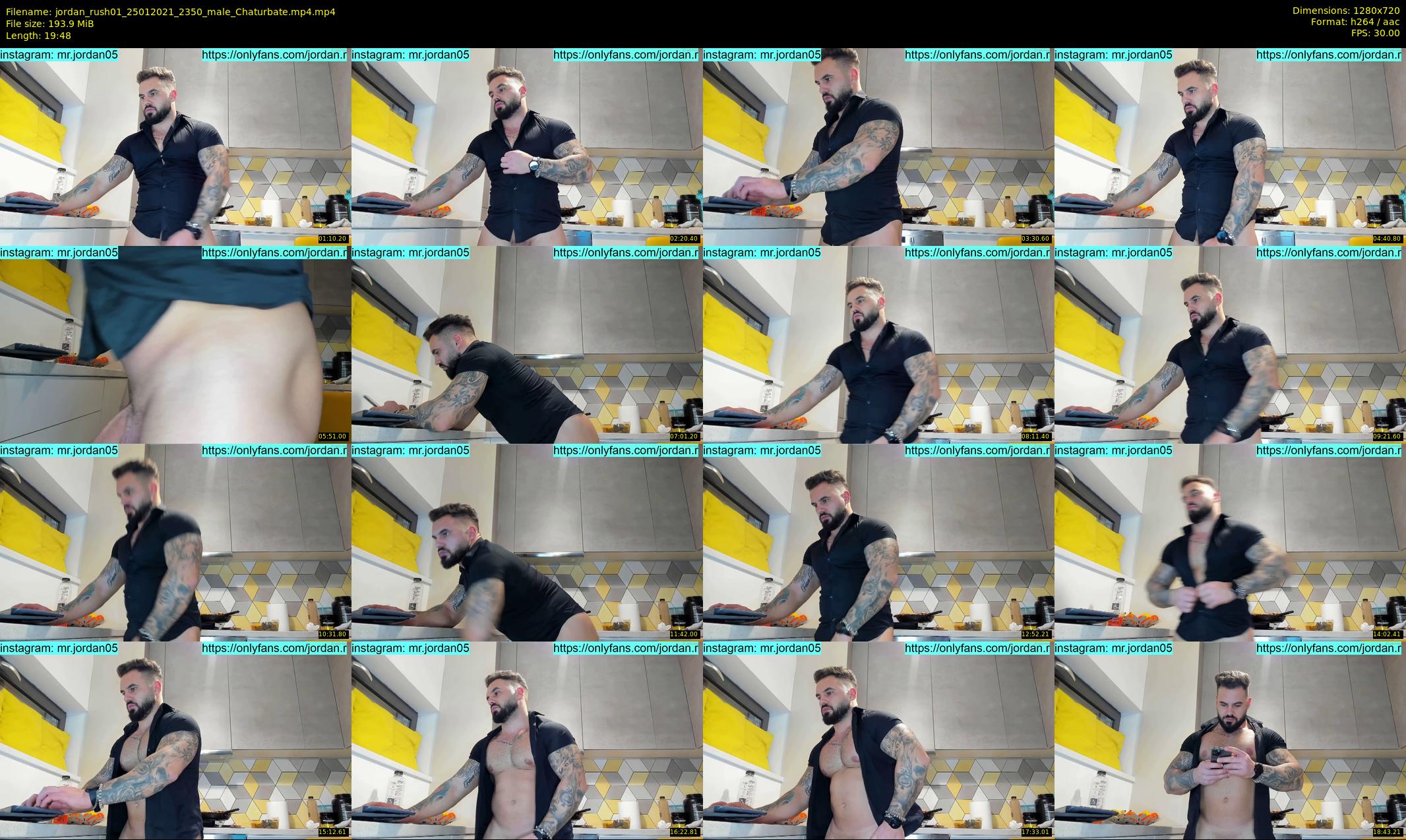 jordan_rush01 — 20 minute Chaturbate male cam show recording, 720p, Jan 25, 2021