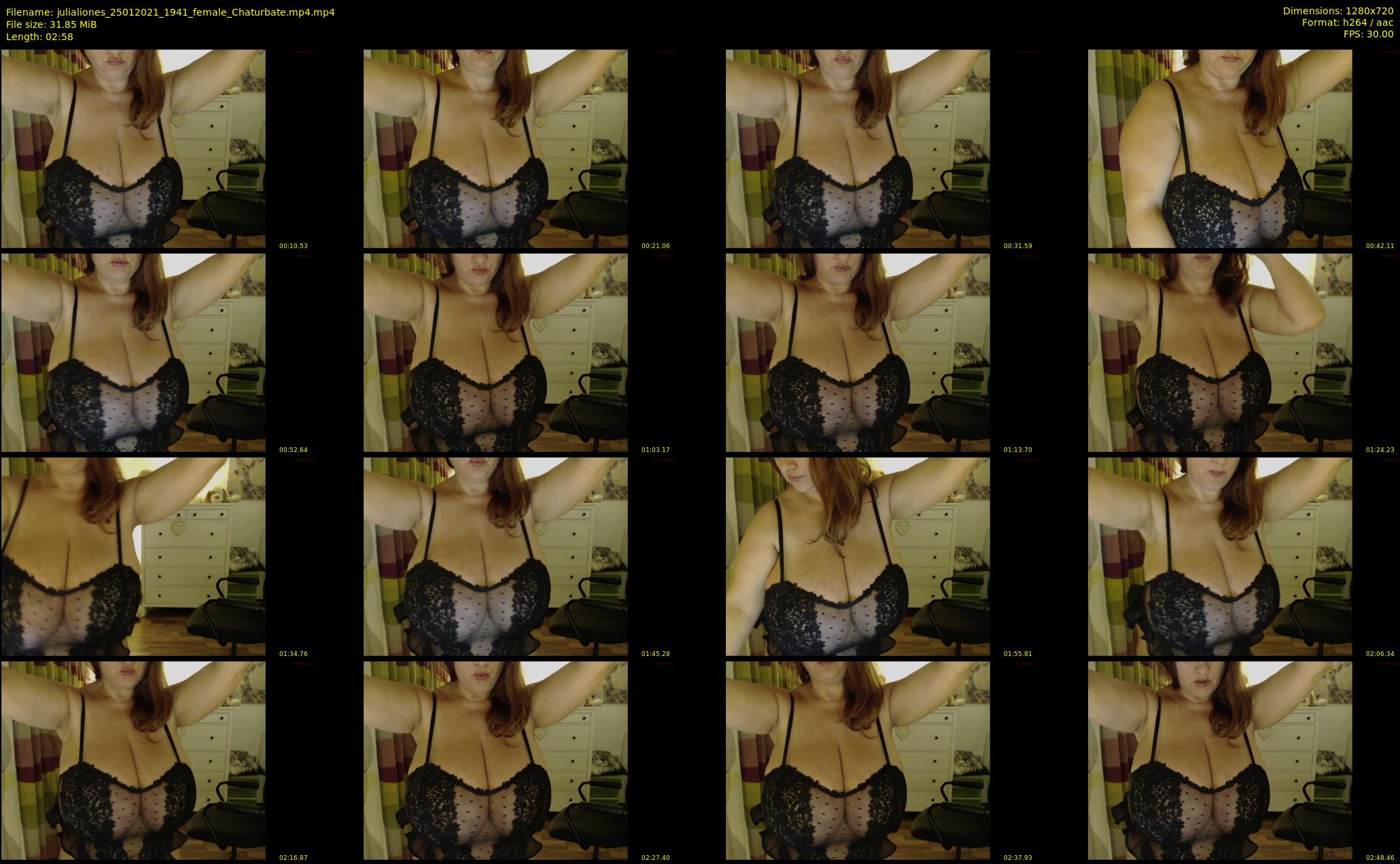 julialiones — 3 minute Chaturbate female cam show recording, 720p, Jan 25, 2021