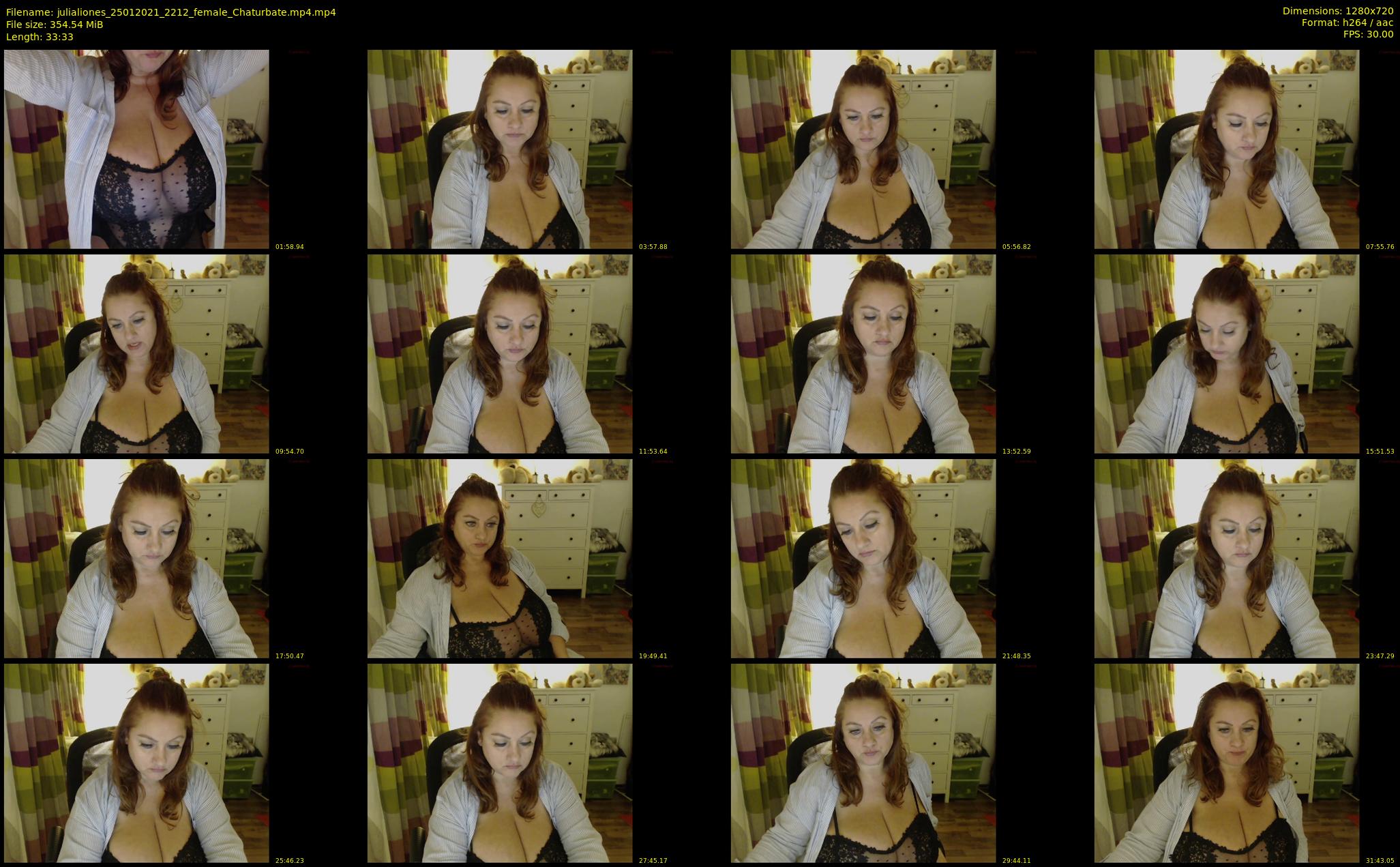 julialiones — 34 minute Chaturbate female cam show recording, 720p, Jan 25, 2021
