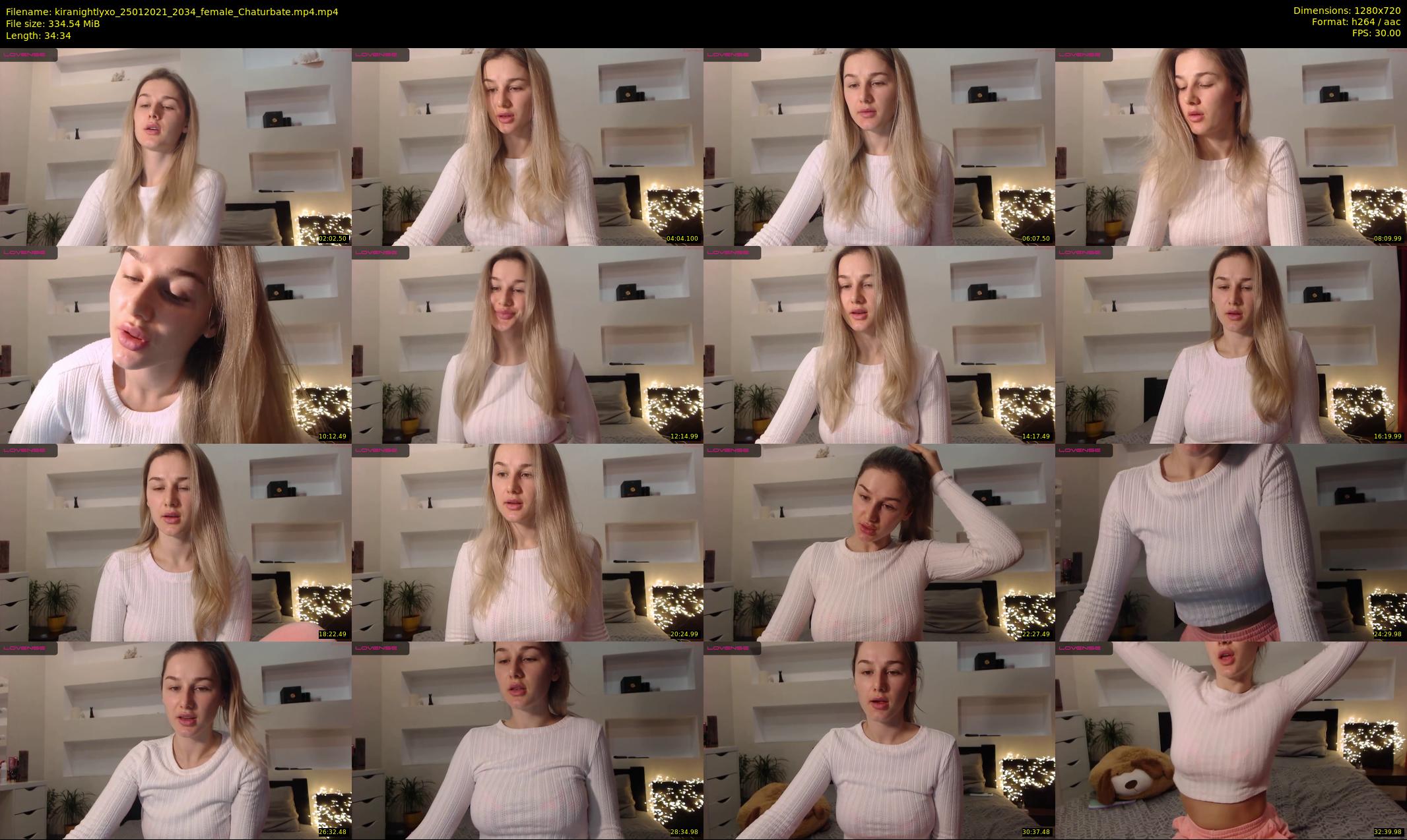 kiranightlyxo — 35 minute Chaturbate female cam show recording, 720p, Jan 25, 2021