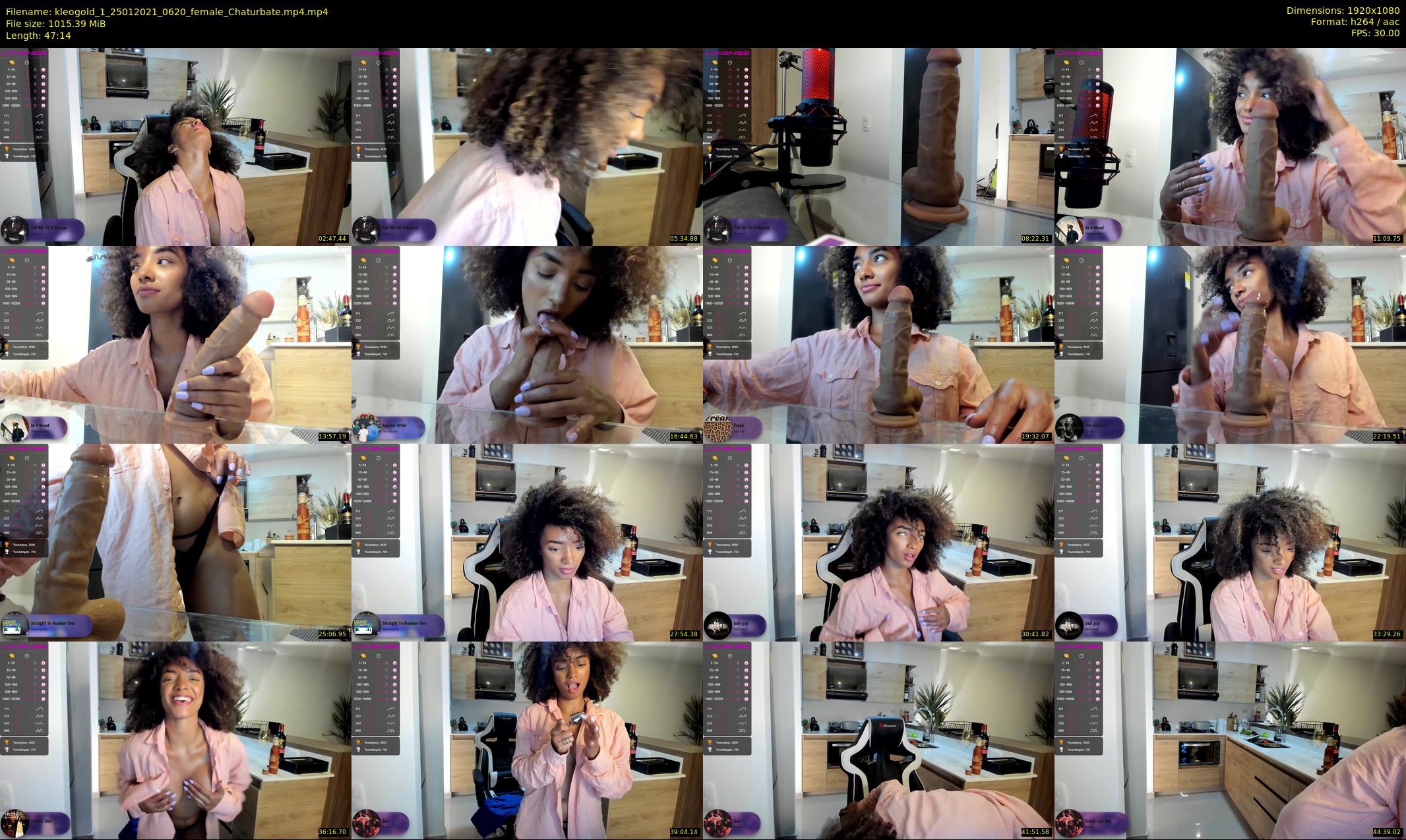 kleogold_1 — 48 minute Chaturbate female cam show recording, 1080p, Jan 25, 2021