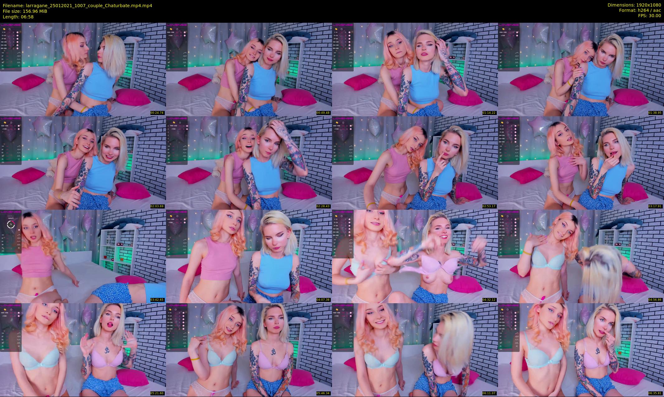larragane — 7 minute Chaturbate couple cam show recording, 1080p, Jan 25, 2021