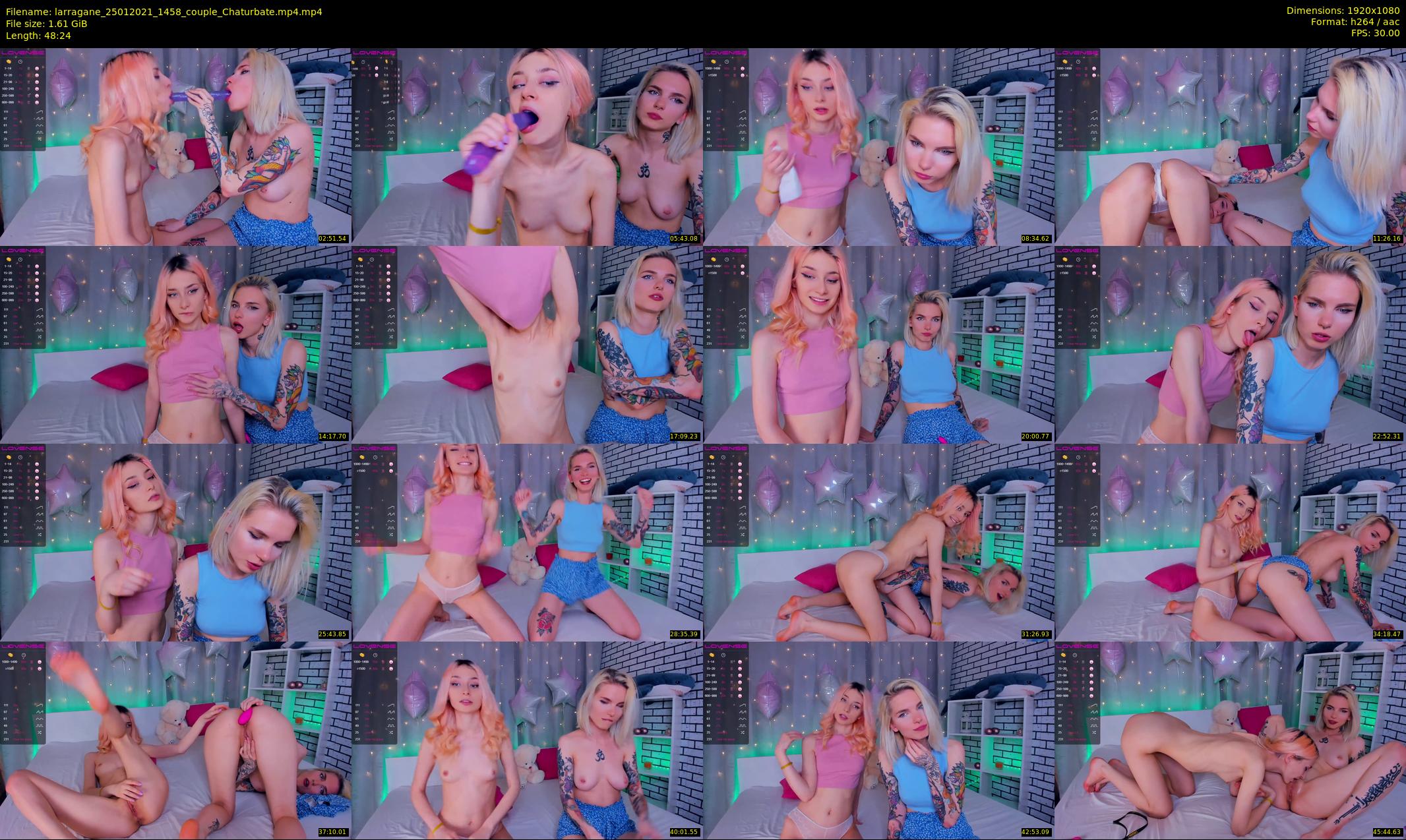 larragane — 49 minute Chaturbate couple cam show recording, 1080p, Jan 25, 2021