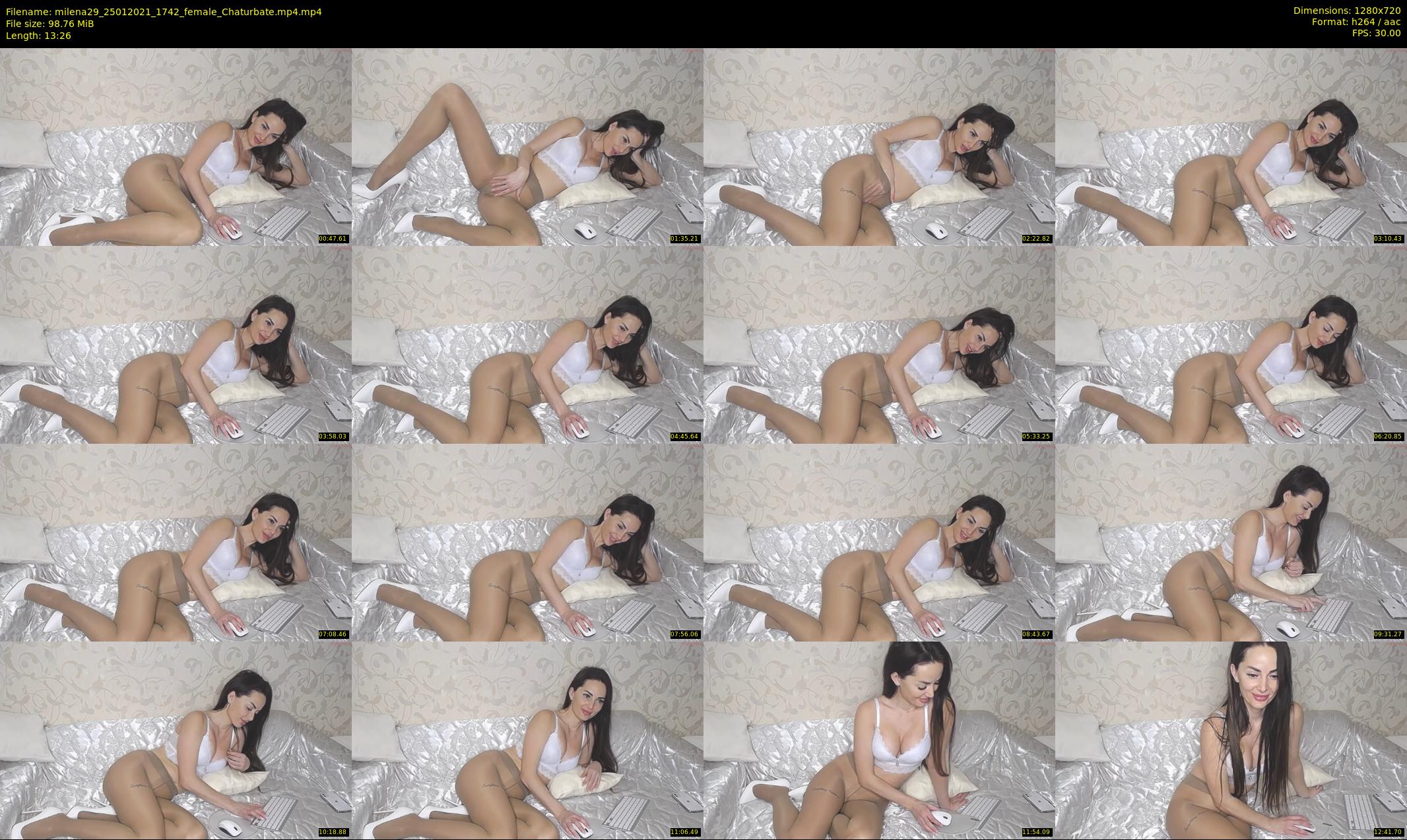 milena29 — 14 minute Chaturbate female cam show recording, 720p, Jan 25, 2021
